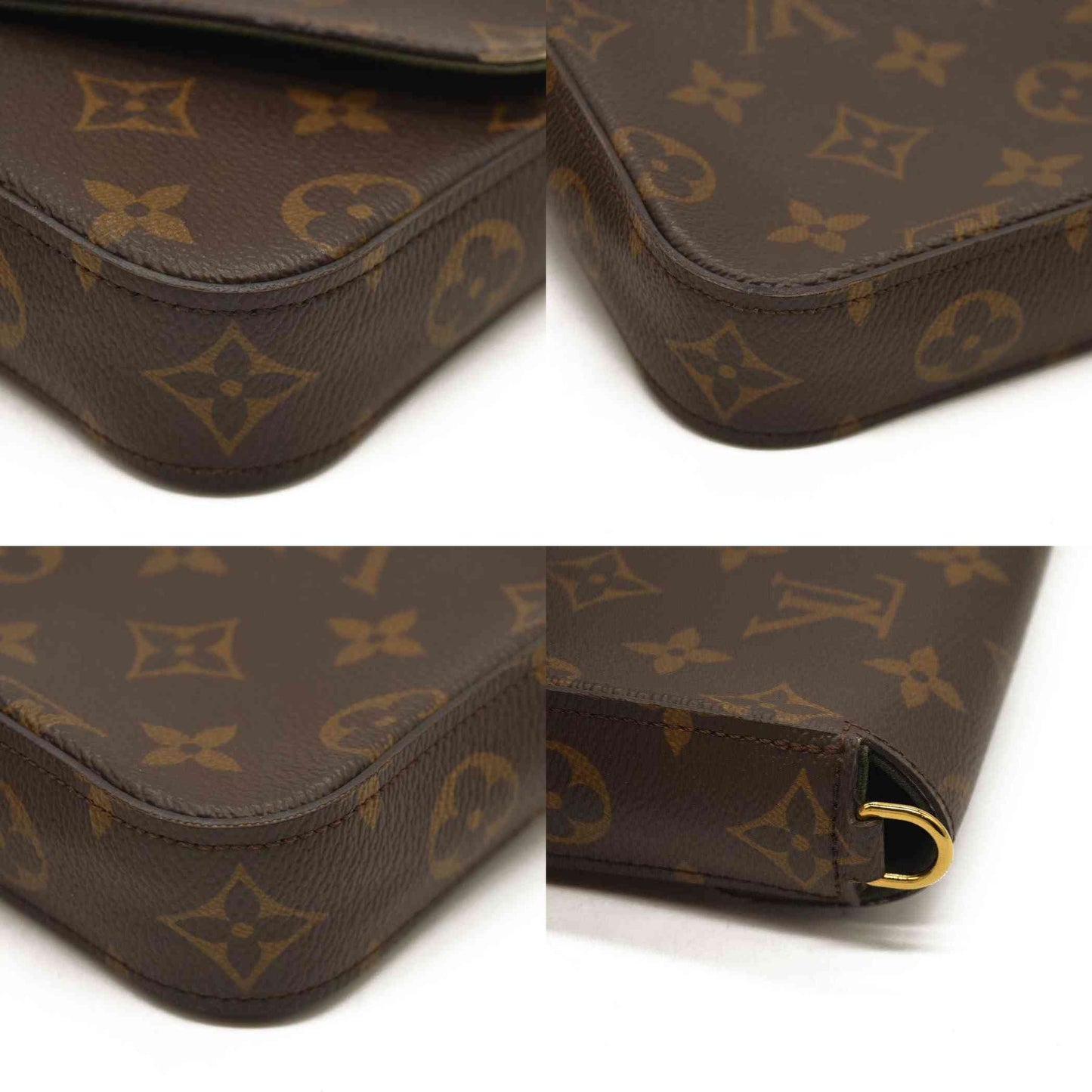 LOUIS VUITTON  Monogram Felicie Strap & Go Kaki