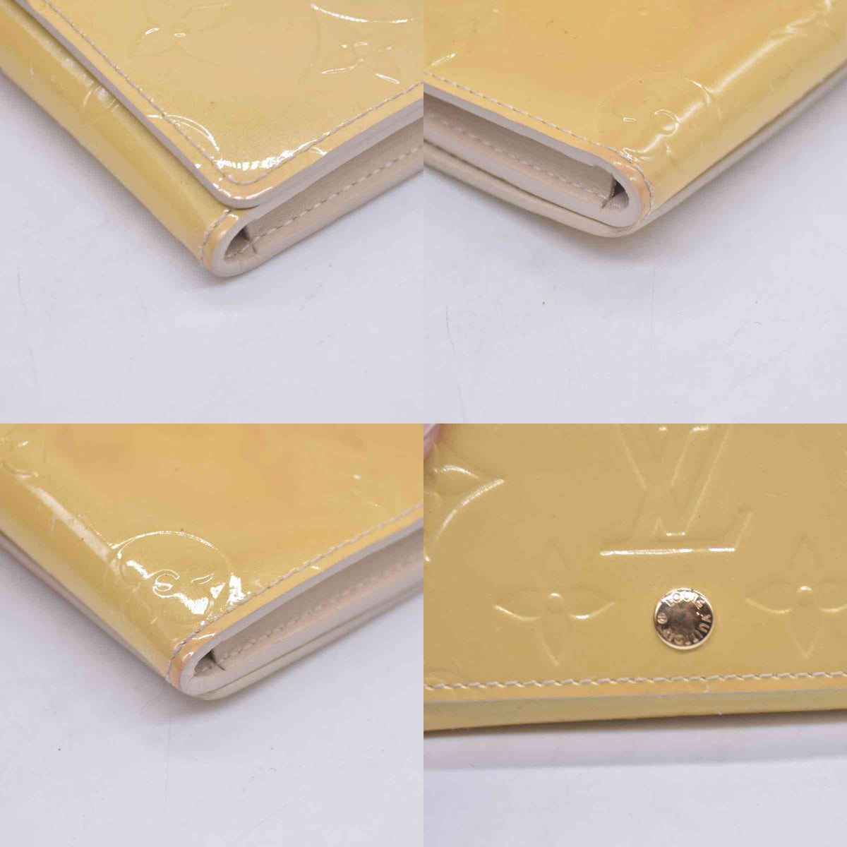 $330 2010 Louis Vuitton Vernis Business Card Holder Dune CA2160 CONSIGNMENT 10020915