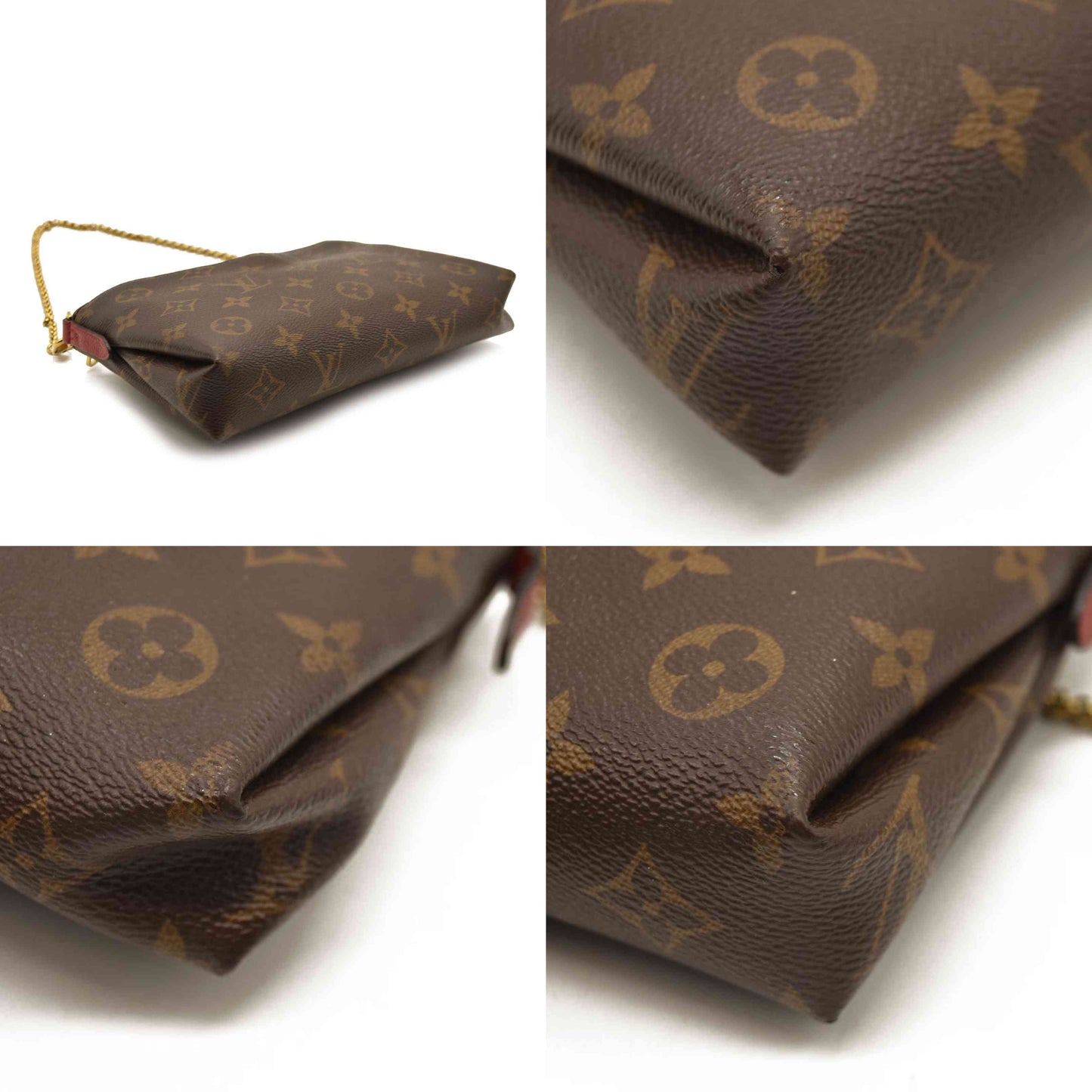 Louis Vuitton Monogram Pallas Clutch Cherry