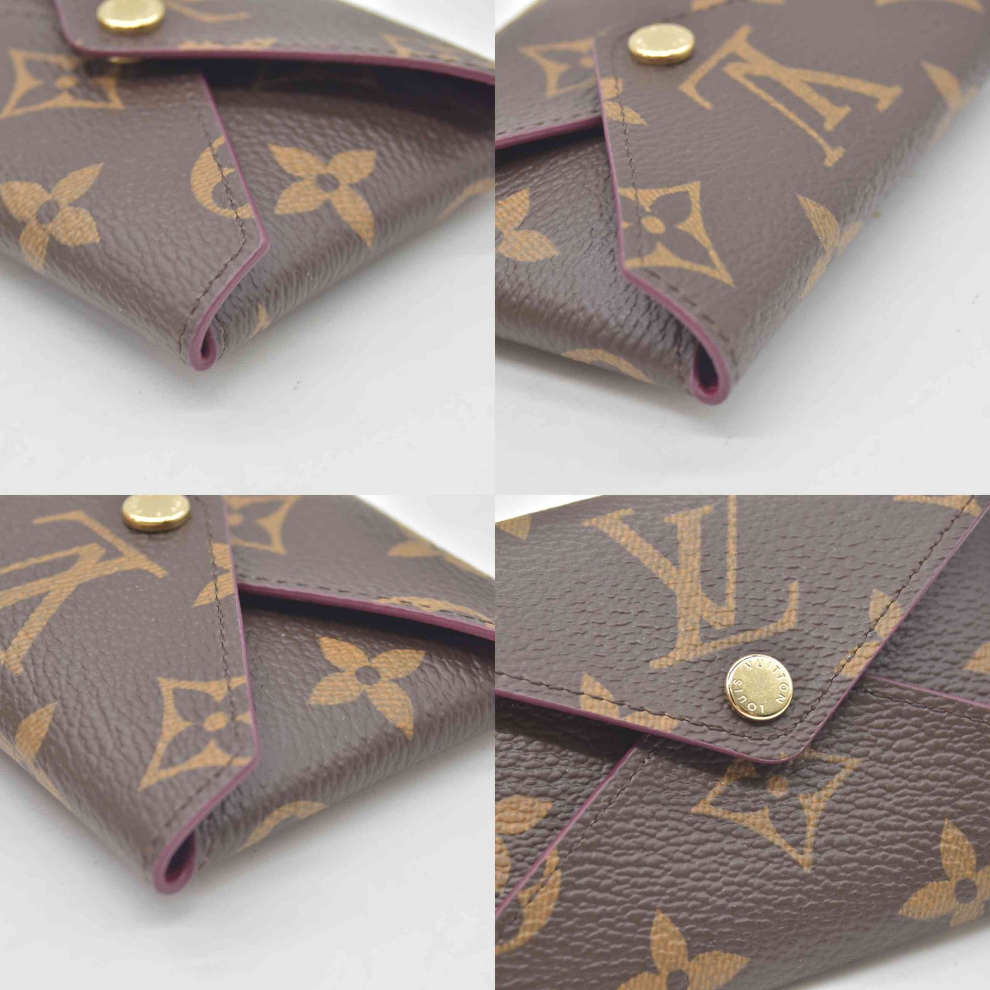 Louis Vuitton  Monogram Small Kirigami Pochette Insert Fuchsia RFID