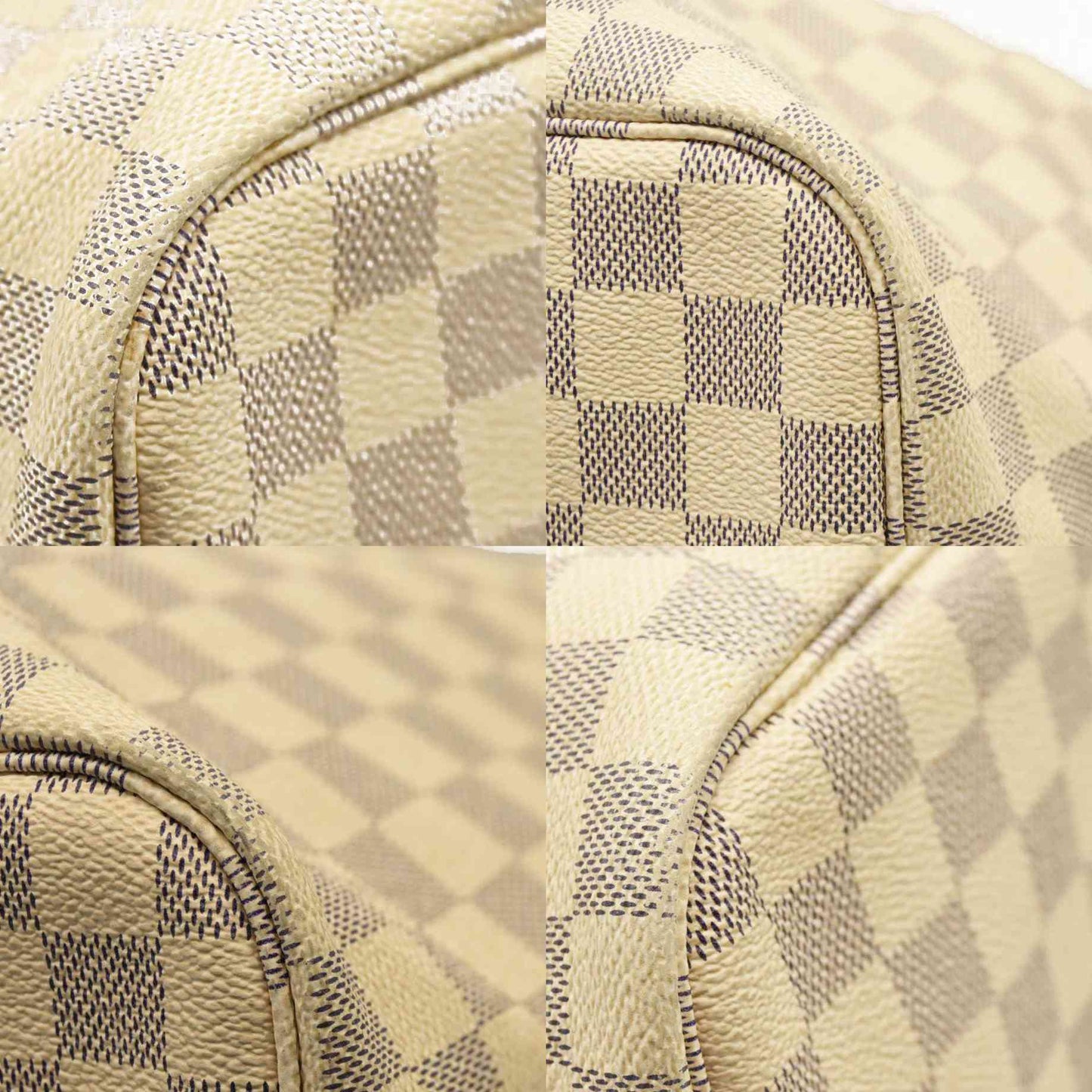 Louis Vuitton  Damier Azur Neo Neverfull MM Rose Ballerine with Pouch