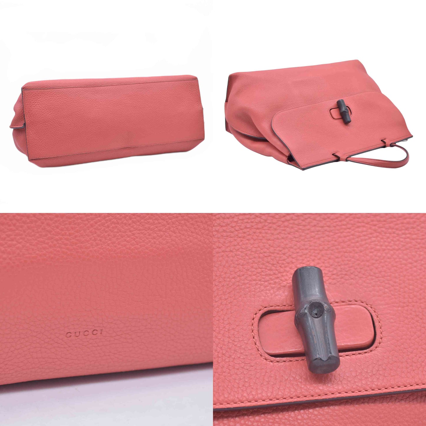 $2450 Gucci Bamboo Daily Large Orange CONSIGNMENT