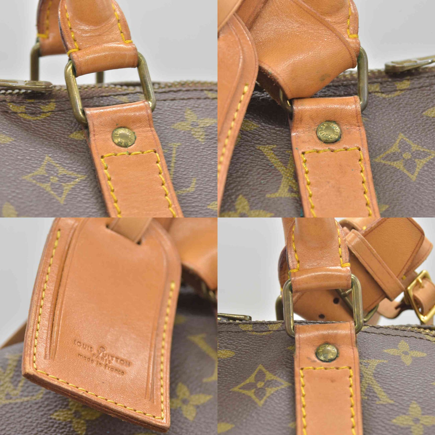 $2280 LOUIS VUITTON Monogram Keepall 55 Boston Bag 842SD