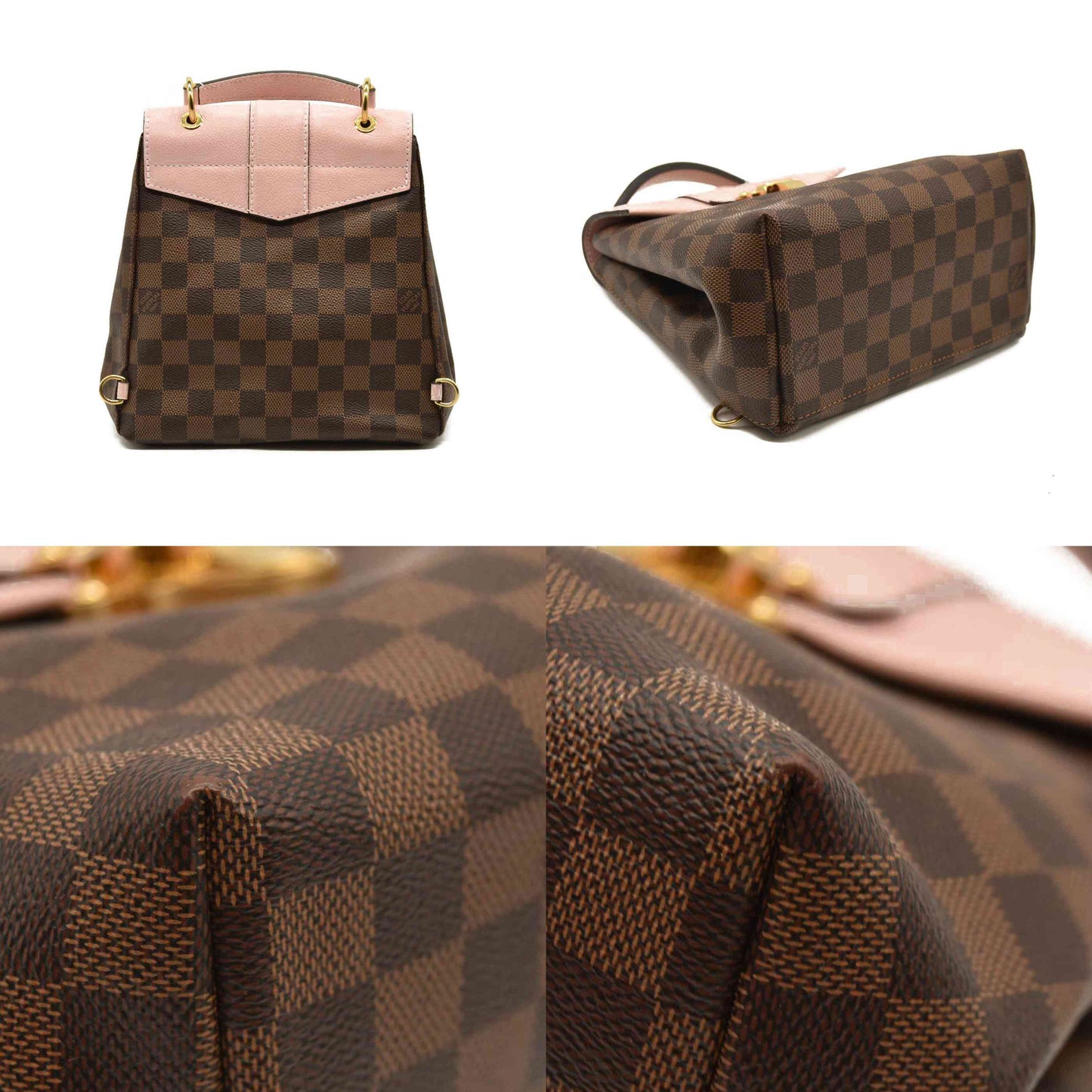 Louis Vuitton  Damier Ebene Clapton Backpack Magnolia