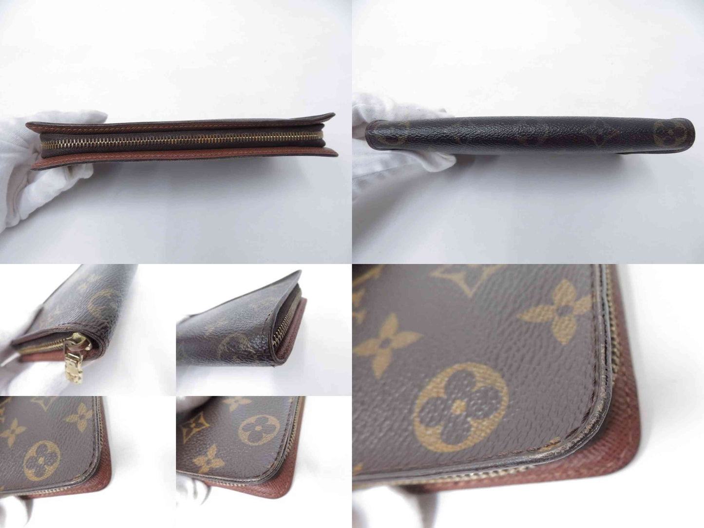 $915 2004 LOUIS VUITTON Monogram Porte-Monnaie Zippy Wallet CA0034