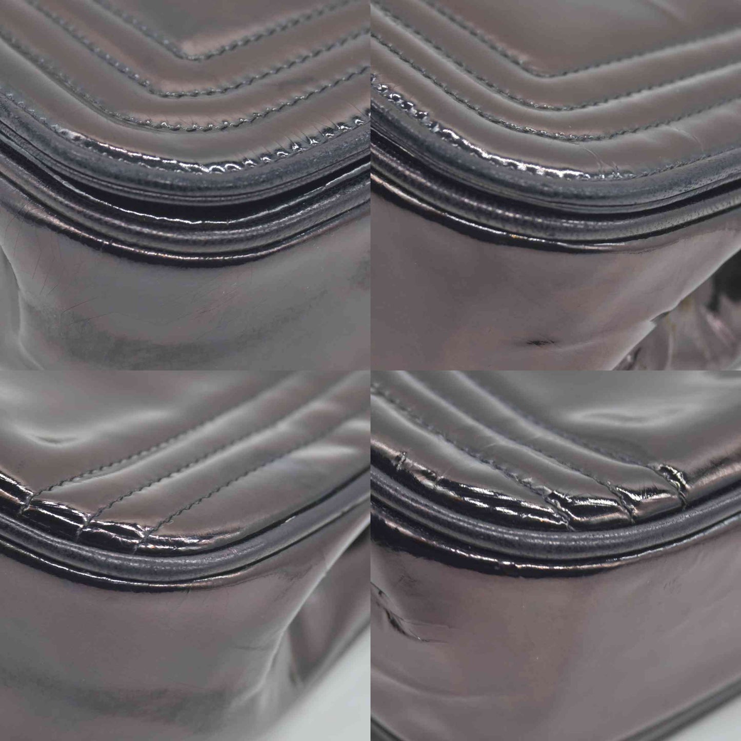 $3500 Chanel Patent Mini Flap Brown Chain Shoulder Bag