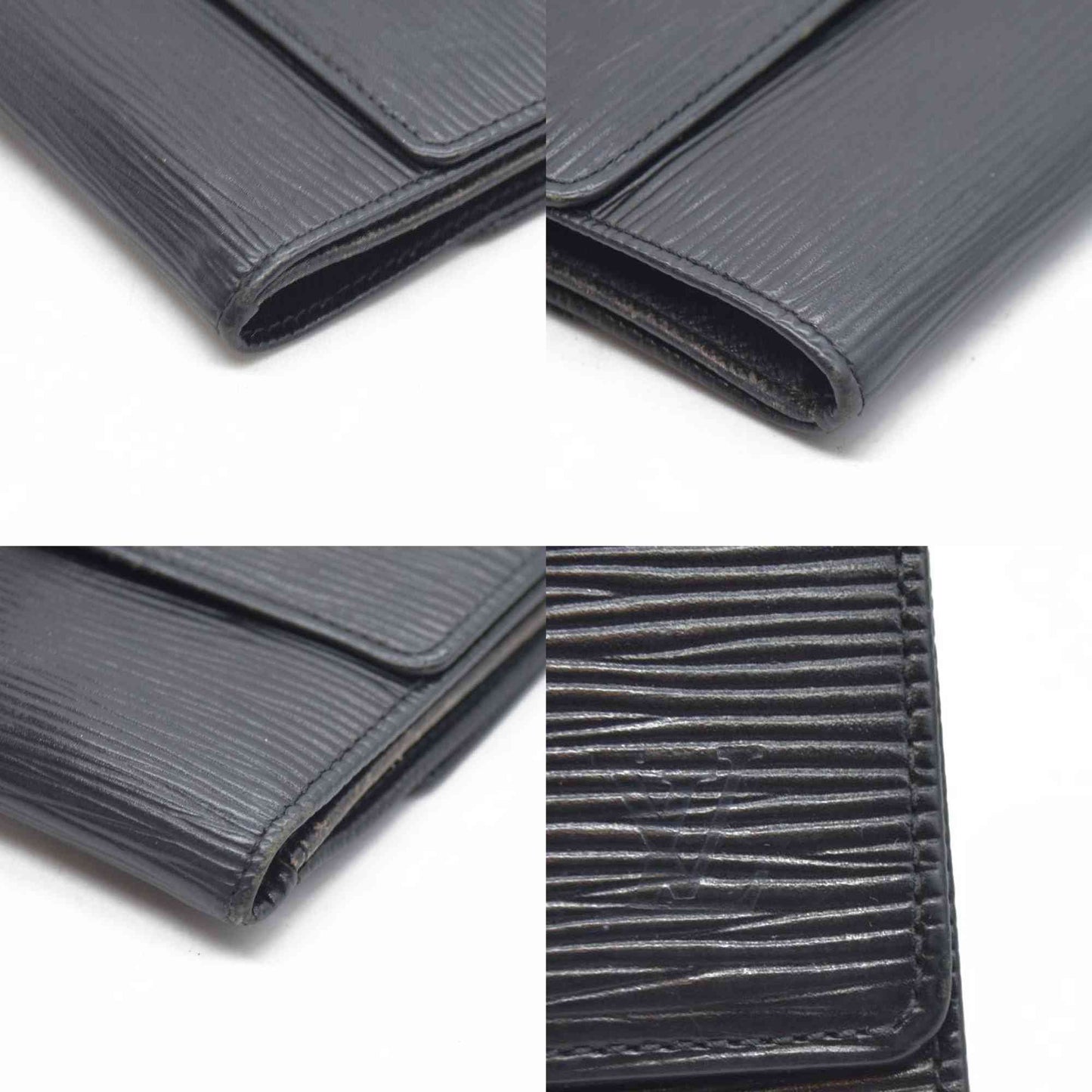 Louis Vuitton Epi Porte Feiulle Elise Credit Leather Trifold Wallet SP0976