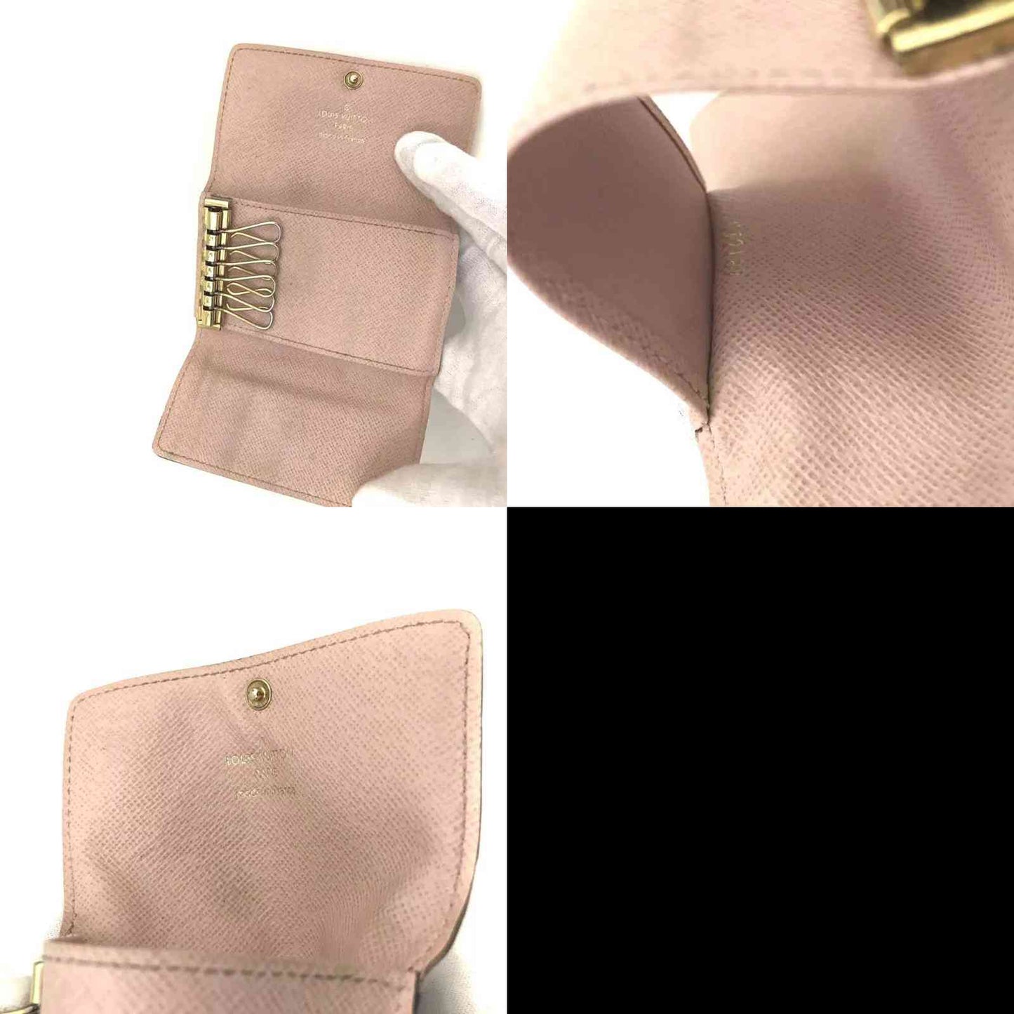 Louis Vuitton  Monogram Multicles 6 Key Holder Rose Ballerine CT2187