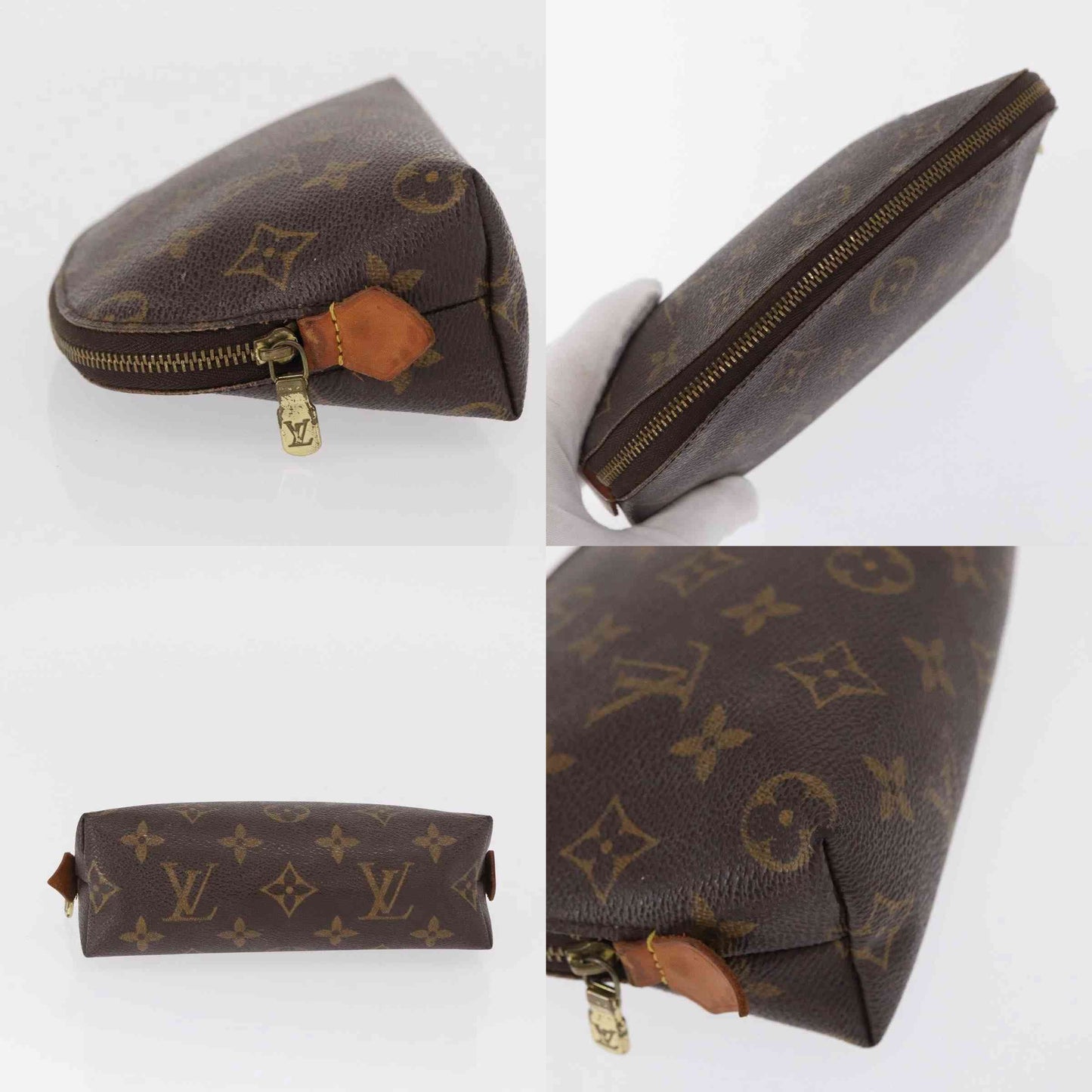 $625 2001 LOUIS VUITTON Monogram Cosmetic Pouch CA0091
