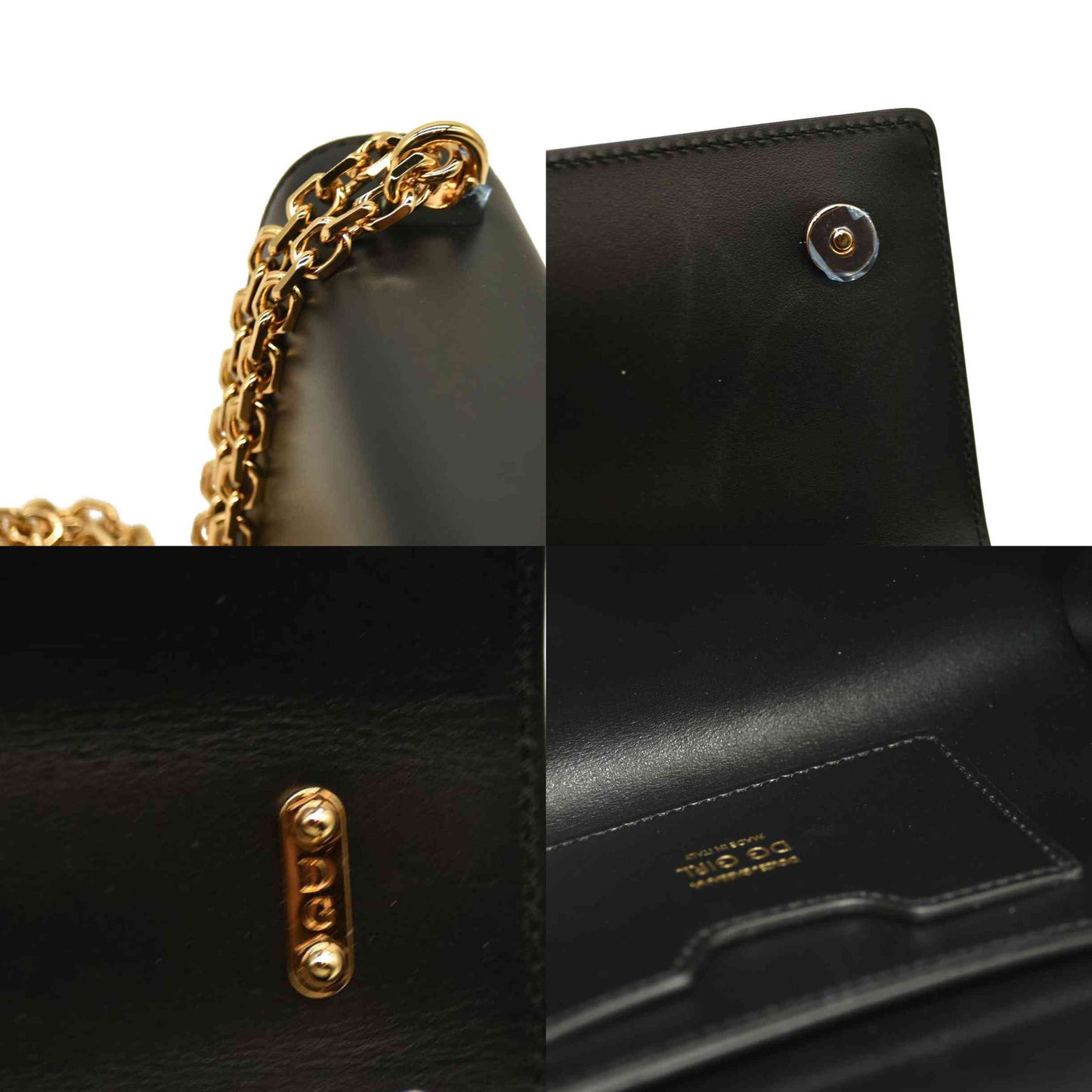 Dolce & Gabbana  DOLCE GABBANA DOLCE &amp; GABBANA Nappa Mini DG Girls Shoulder Bag Black