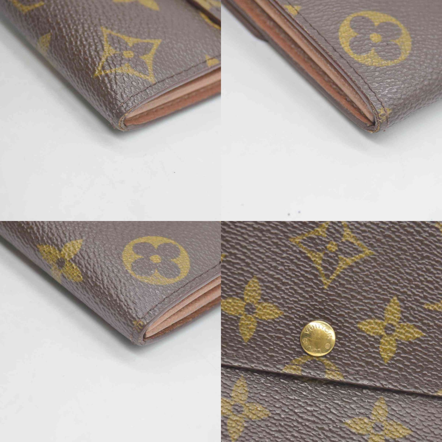 $725 1997 Louis Vuitton Monogram Porte Tresor International Wallet CONSIGNMENT CA0937