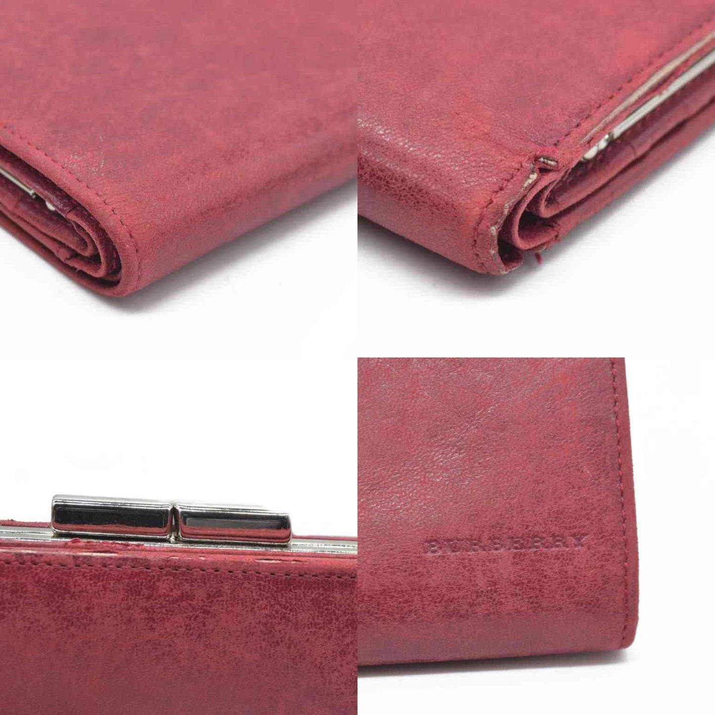 Burberry Vintage Kiss Lock French Wallet