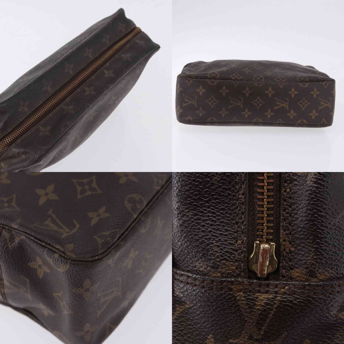 $600 1986 LOUIS VUITTON Monogram Trousse Toilette 28 Clutch Bag 863