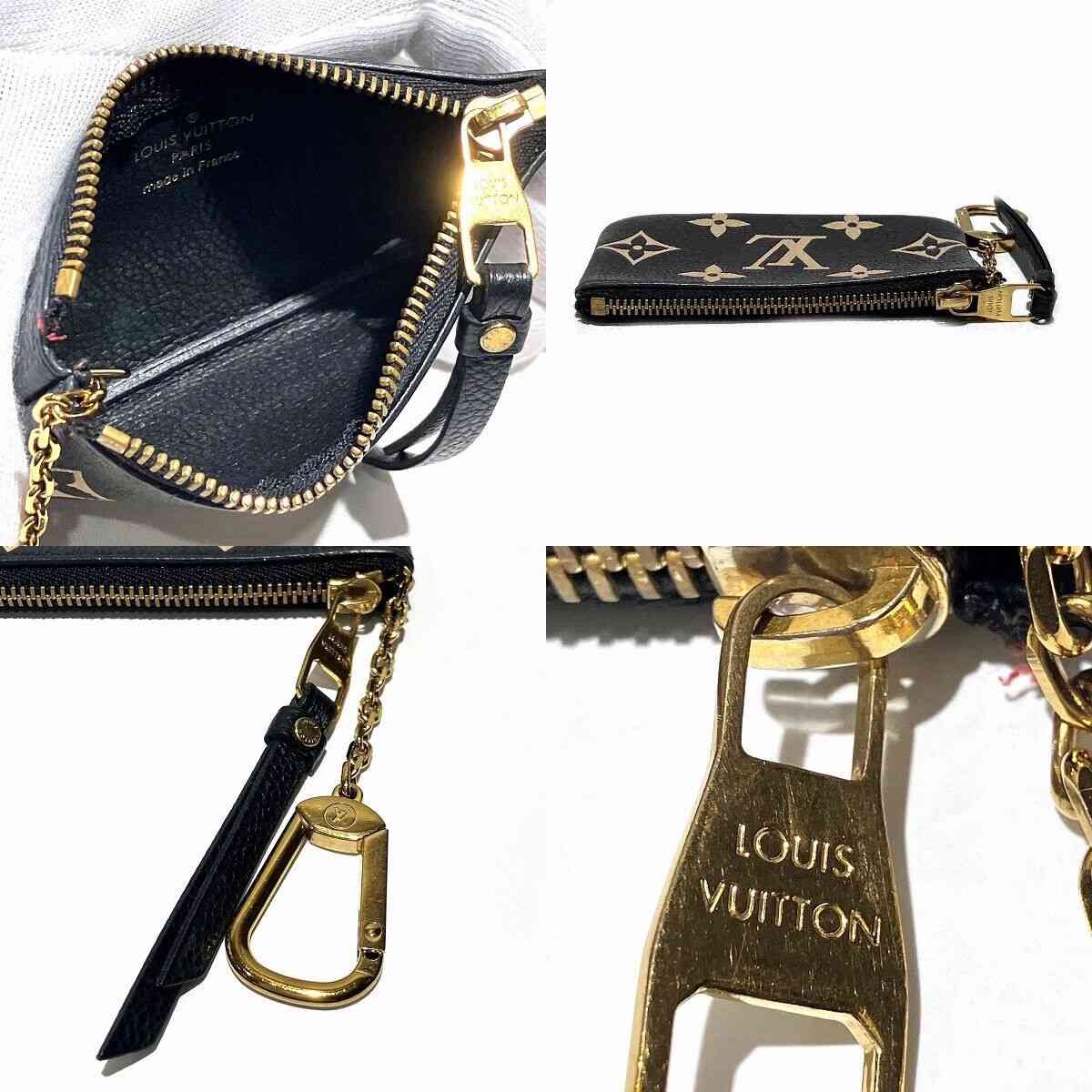 Louis Vuitton  Empreinte Monogram Giant Key Pouch Black Beige CT3241