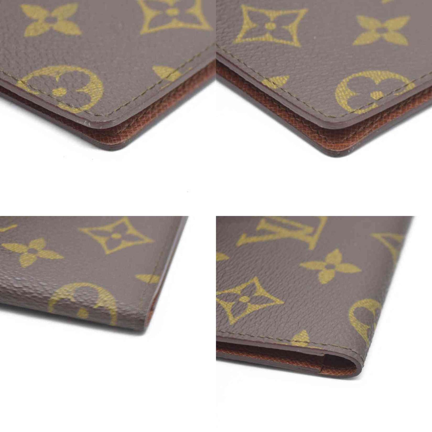 AUCTION $535 Louis Vuitton  Monogram Porte 2 Cartes Vertical Card Holder
