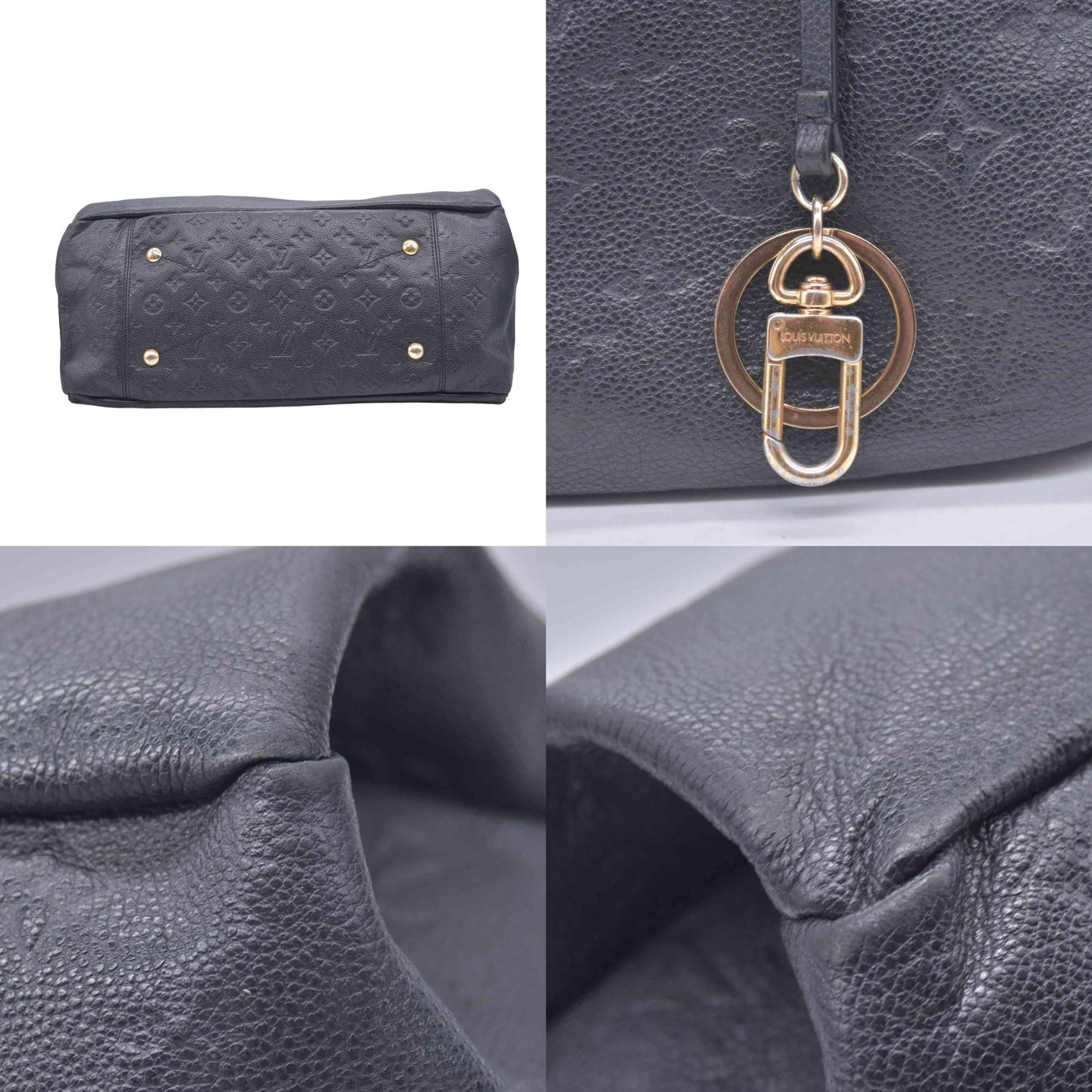 $3800 2016 Louis Vuitton Empreinte Artsy MM Black CA4196