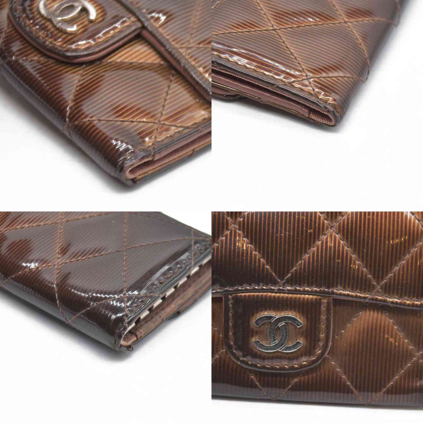 Chanel Timeless/Classique patent leather key ring