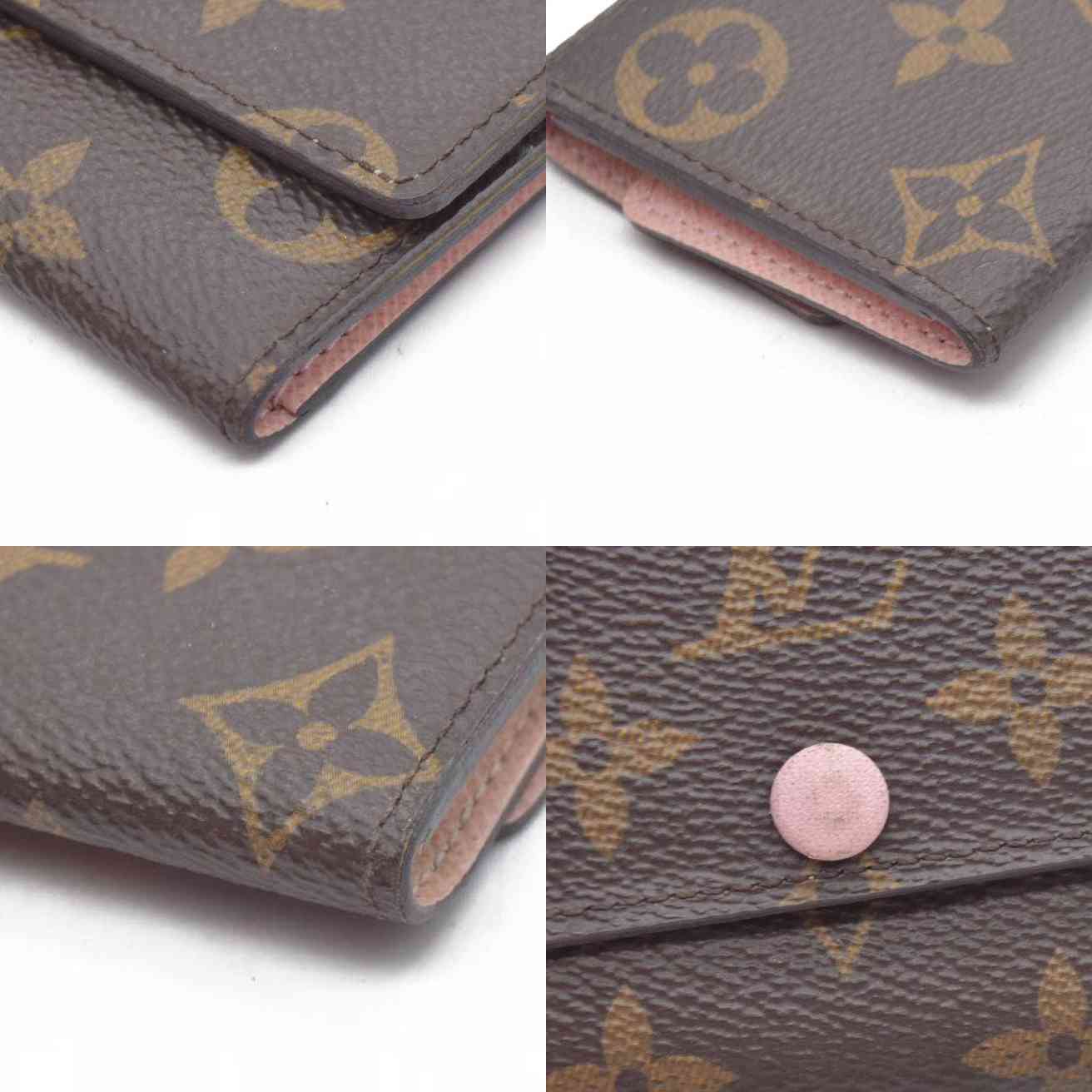 $345 LOUIS VUITTON Monogram Leather Multicles 6 Ring Key Case CT4168