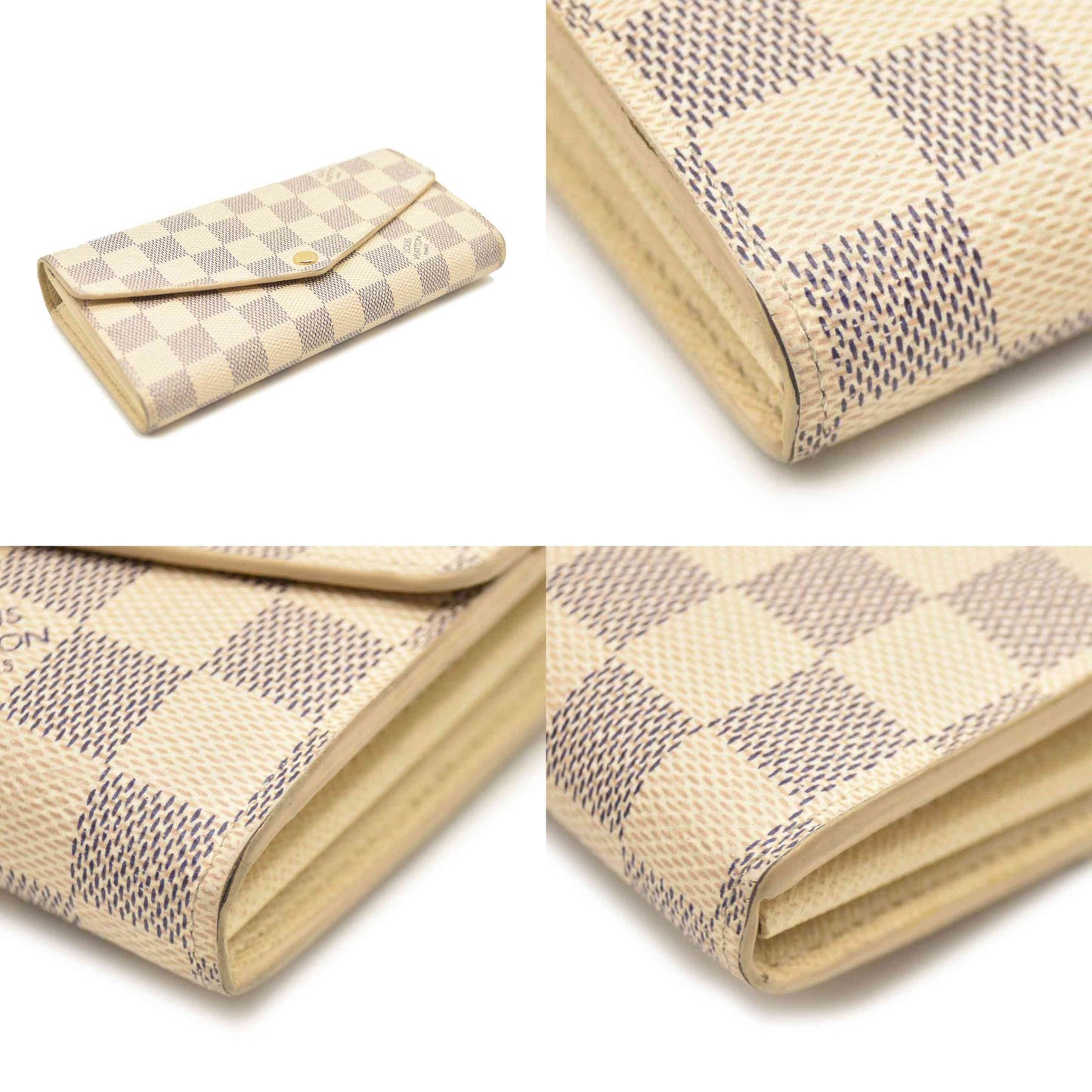 LOUIS VUITTON Damier Azur Sarah Wallet NM