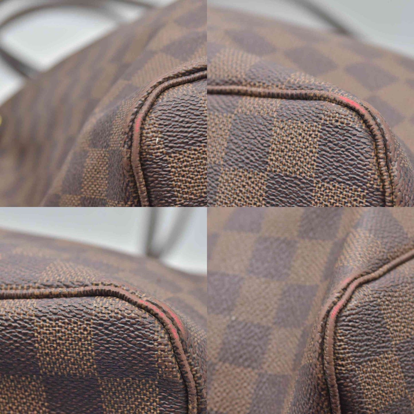 $2240 Louis Vuitton Damier Ebene Neo Neverfull GM Tote TJ4180 2010
