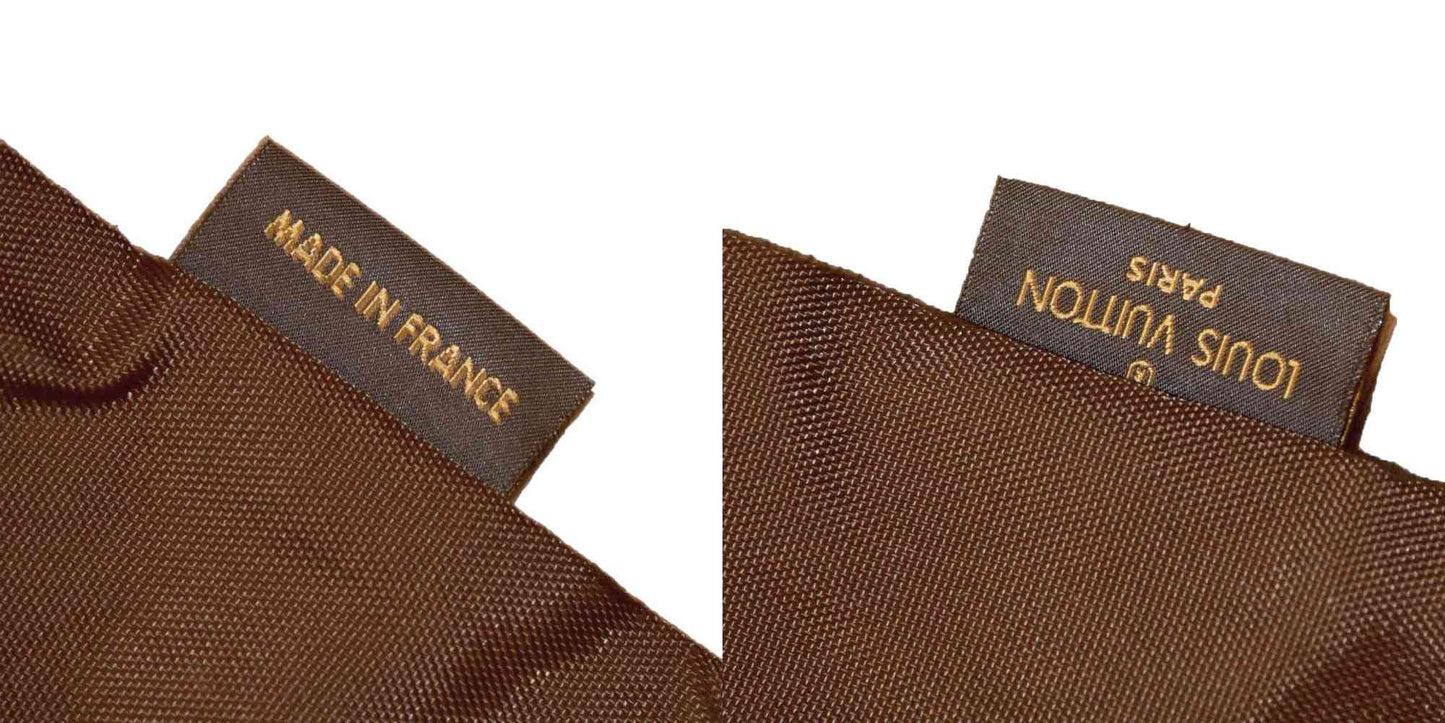 $600 Louis Vuitton Brown Nylon Garment Foldable Travel Bag