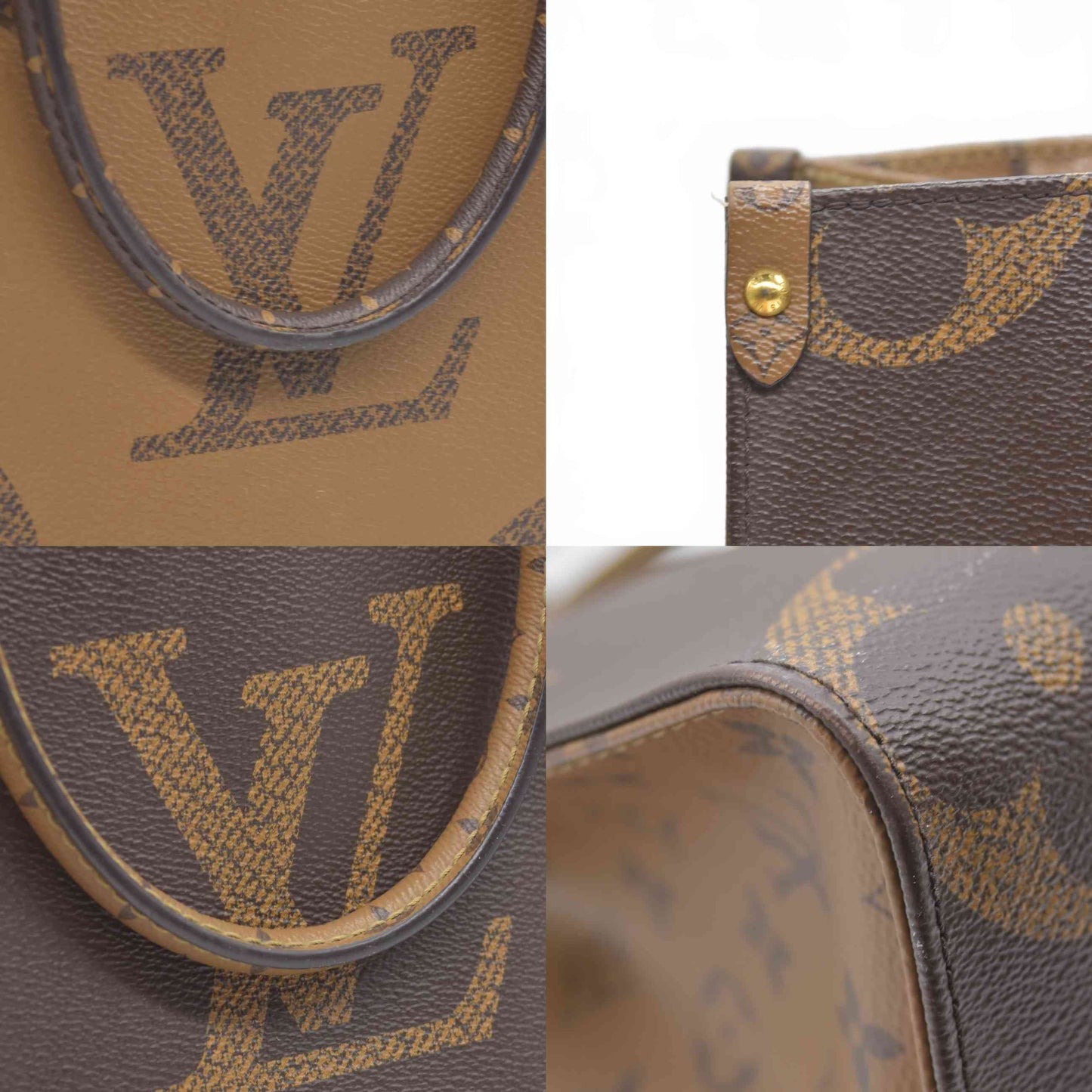 $3300 FN2270 2020 Louis Vuitton Reverse Monogram Giant Onthego MM