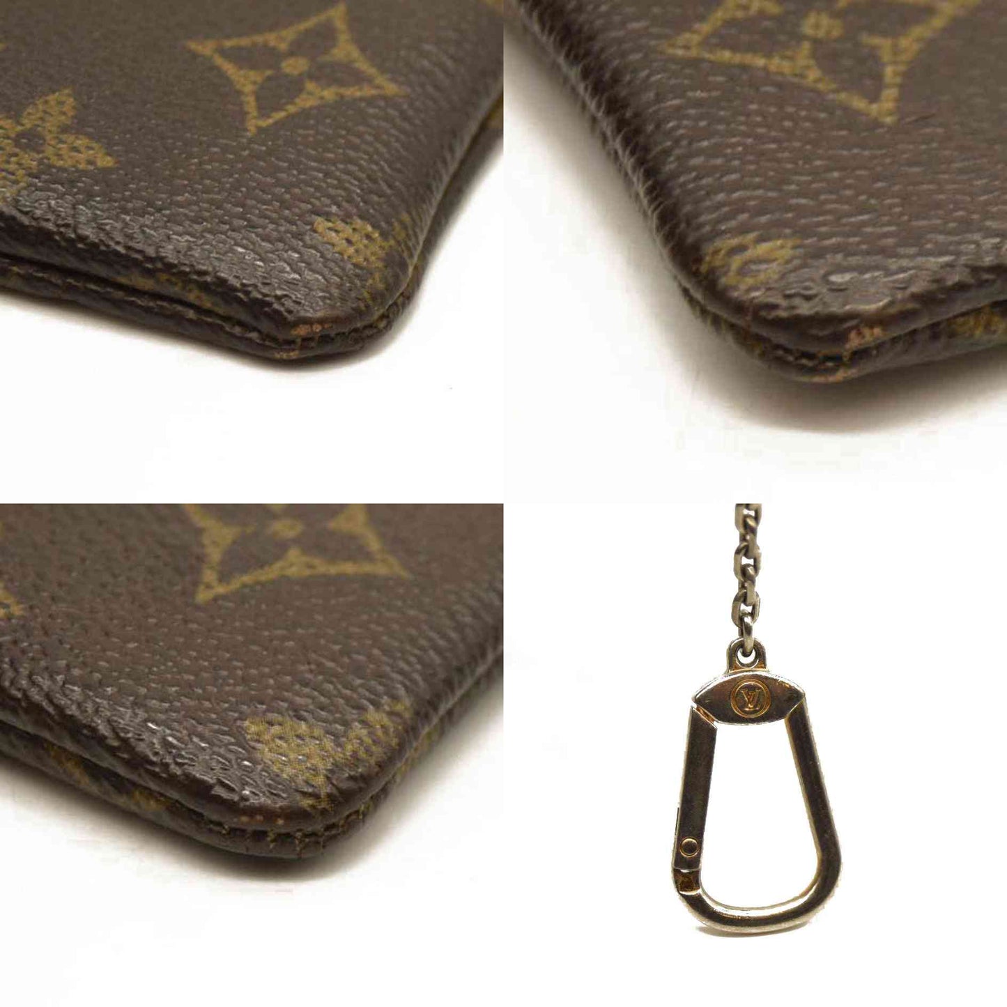 Louis Vuitton  Monogram Key Pouch 873ET