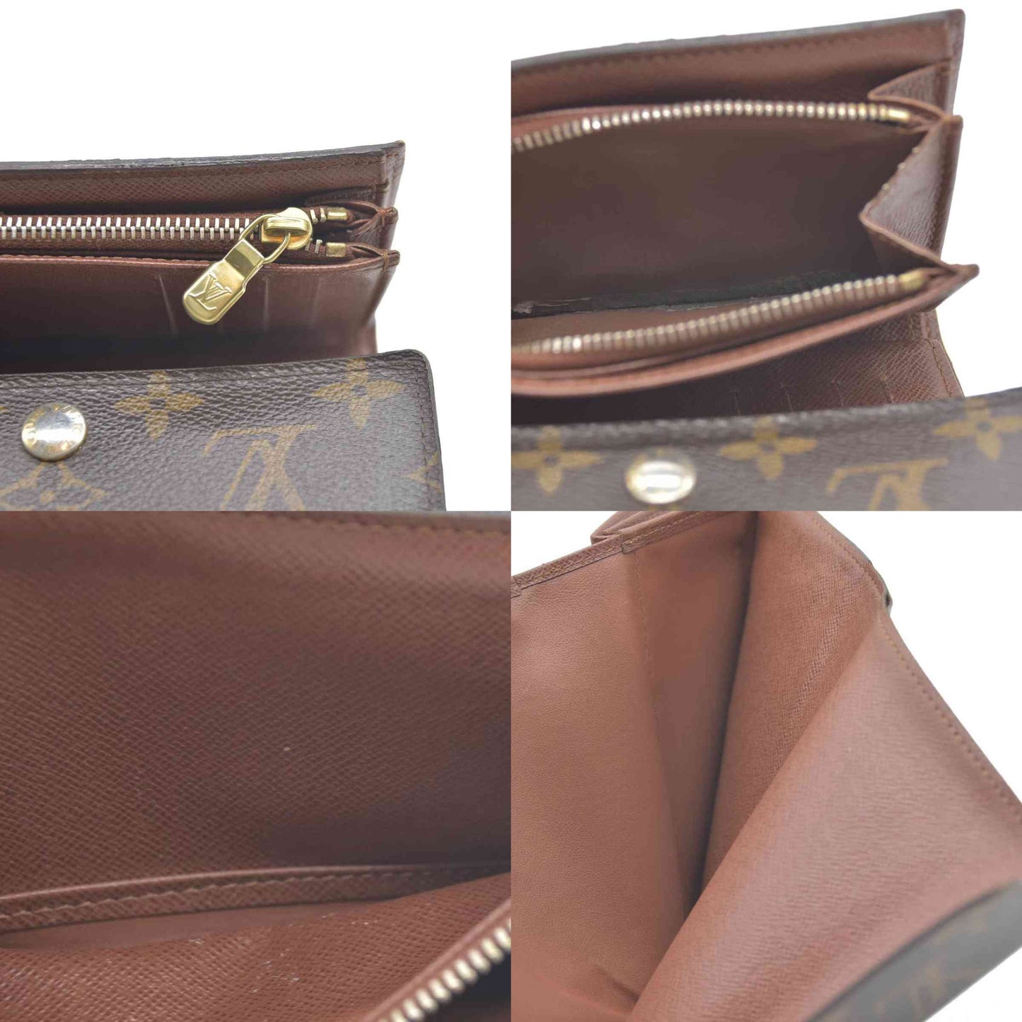 AUCTION $610 LOUIS VUITTON Monogram Alexandra Trifold Wallet CA1029