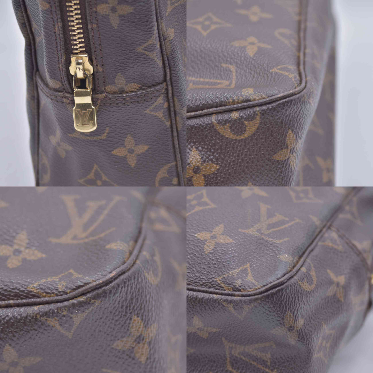 $600 1987 Louis Vuitton Cosmetic Pouch Trousse Toilette 28 873TH