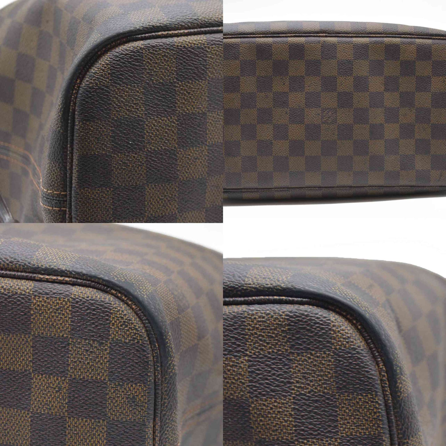 AUCTION $2130  Louis Vuitton  Damier Ebene Neverfull MM AR5110