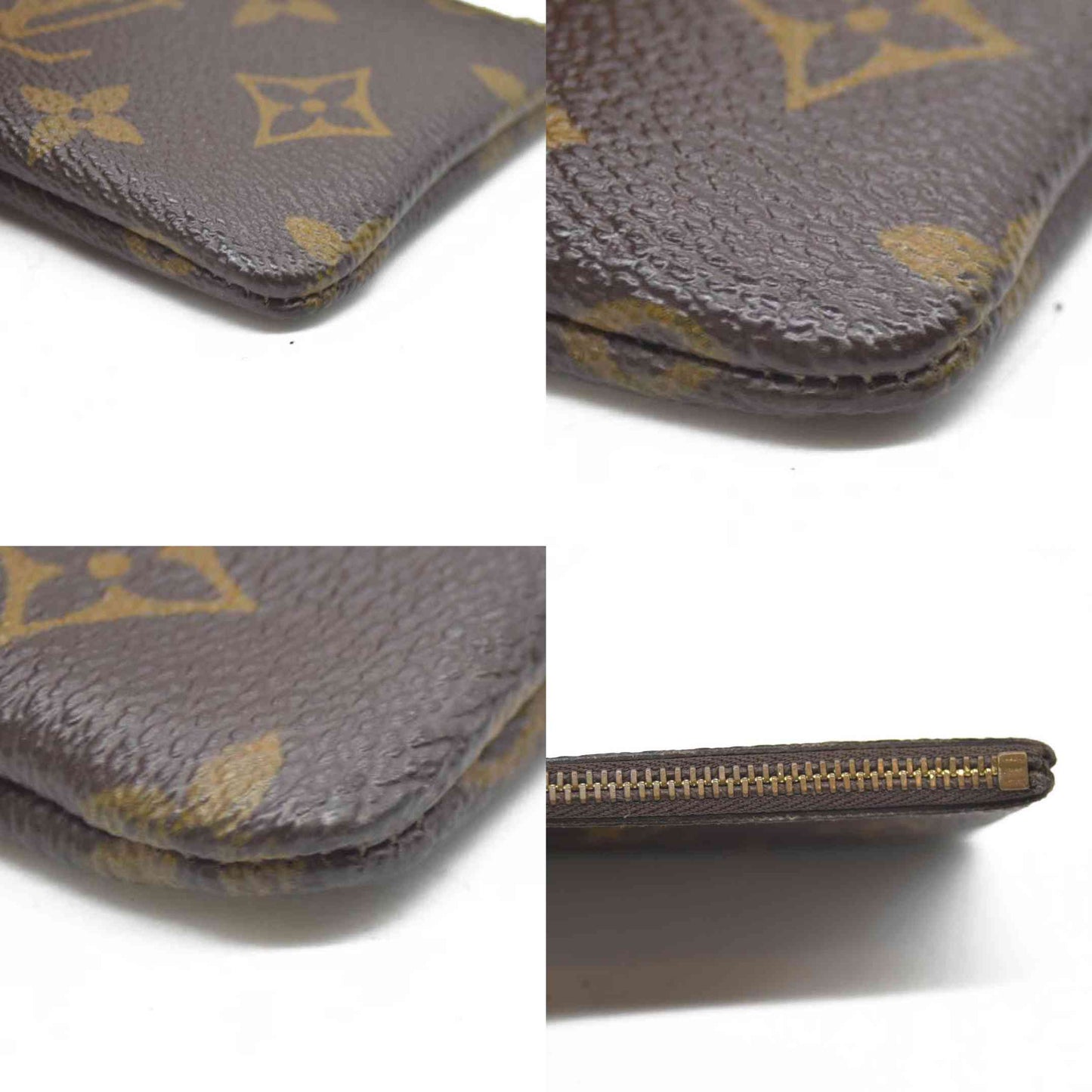 LOUIS VUITTON Monogram Coin Purse Key Pochette Cles Wallet ET1011