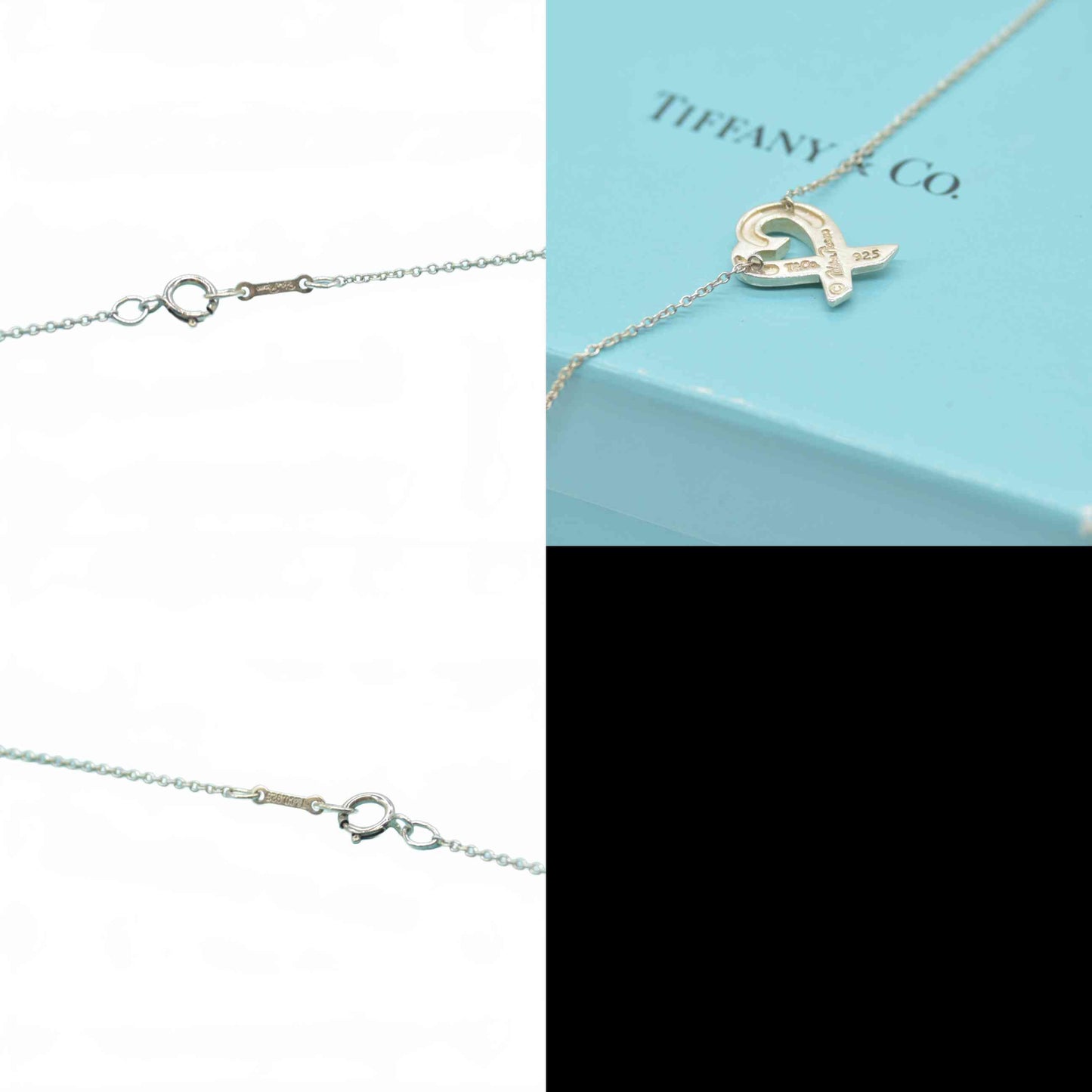 $440 Tiffany & Co Paloma Picasso Loving Heart Sterling Silver Pendant Necklace