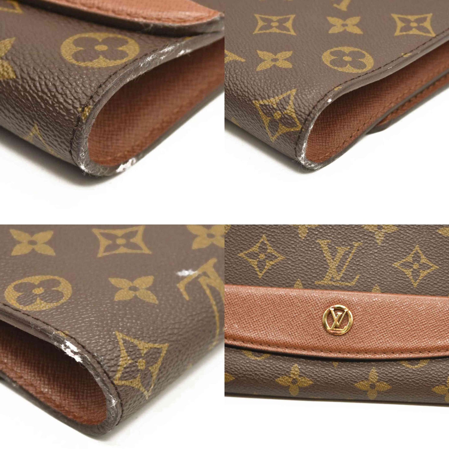 LOUIS VUITTON Monogram Pochette Bordeaux  VI0931