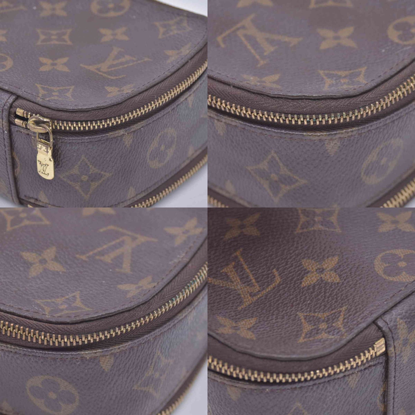 $880 2002 LOUIS VUITTON Monogram Trousse Blush LARGE VI0052