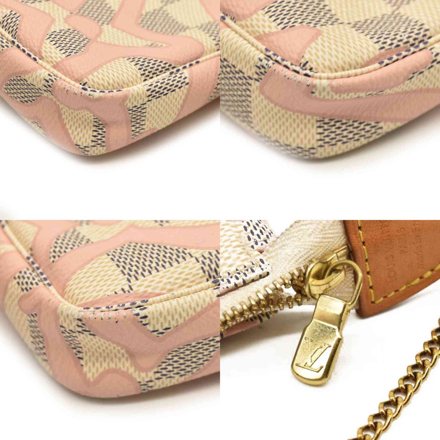 LOUIS VUITTON Damier Azur Tahitienne Mini Pochette Accessories