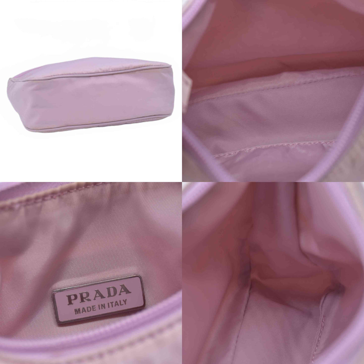 $1320 PRADA Tessuto Nylon Hobo Mini Pink Lilac 10021101