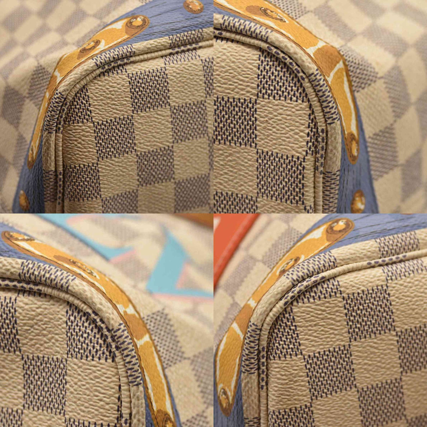 LOUIS VUITTON  Damier Azur Summer Trunks Neo Neverfull MM GI1168