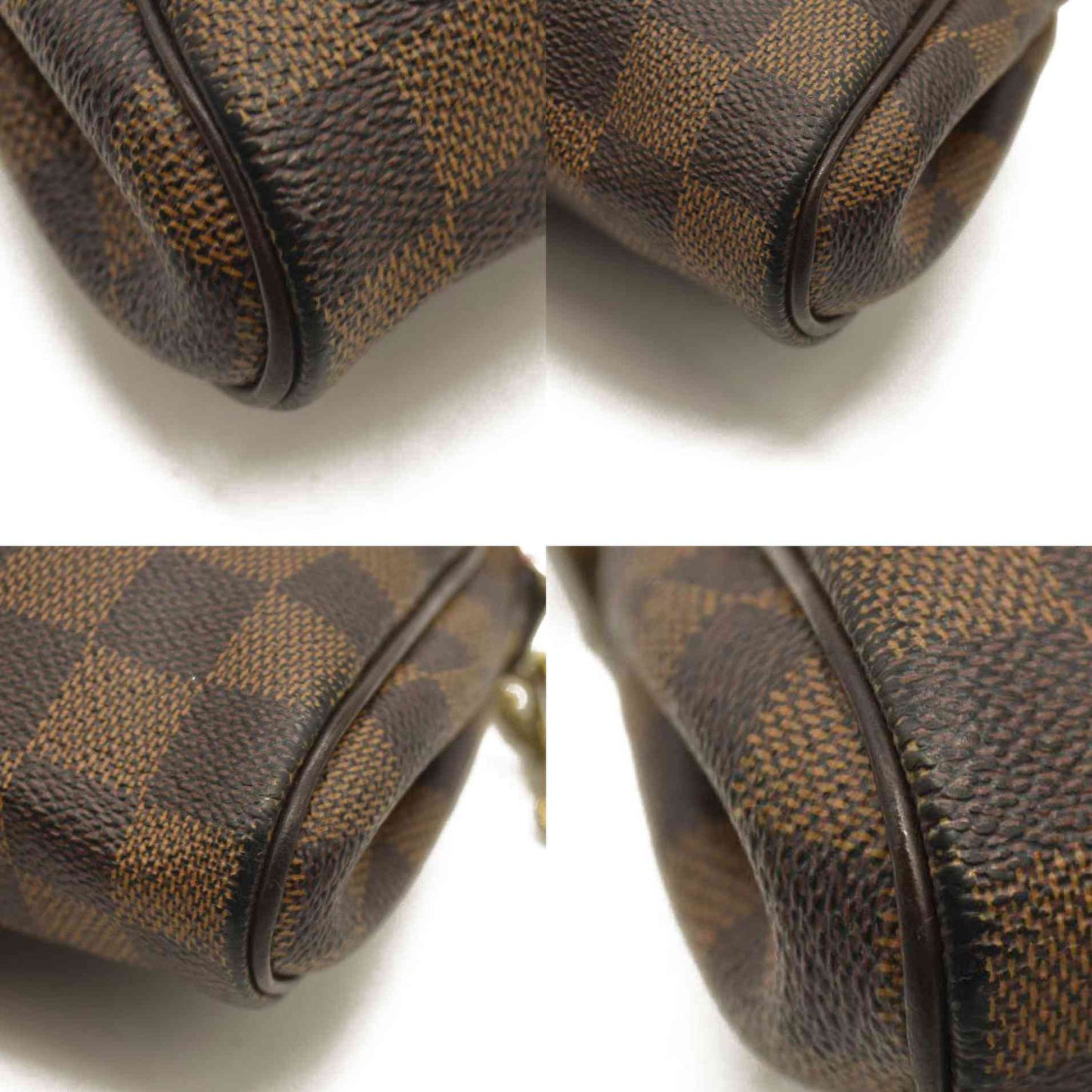 Louis Vuitton  Damier Ebene Eva Clutch DU1150