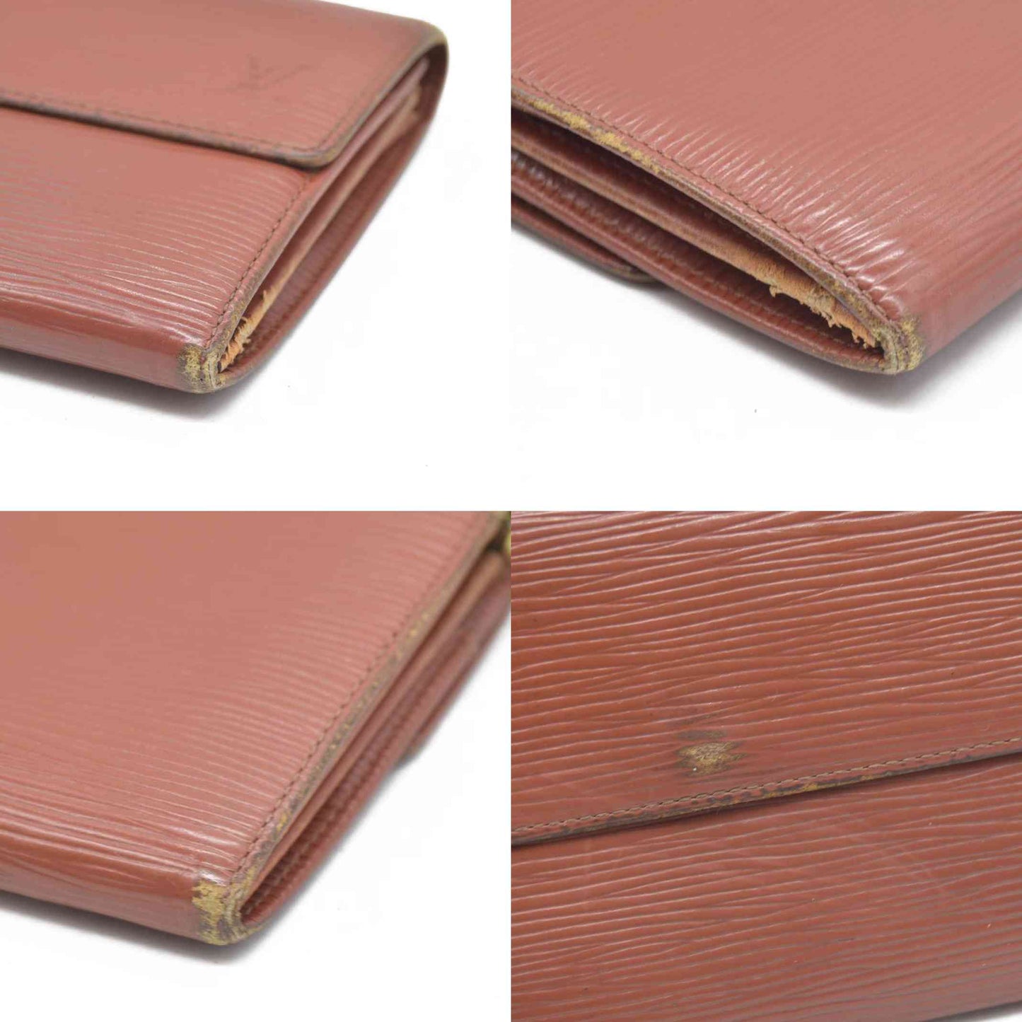 $805 Louis Vuitton Epi Porte Feuille Sarah Leather Long Bifold Wallet CA0975