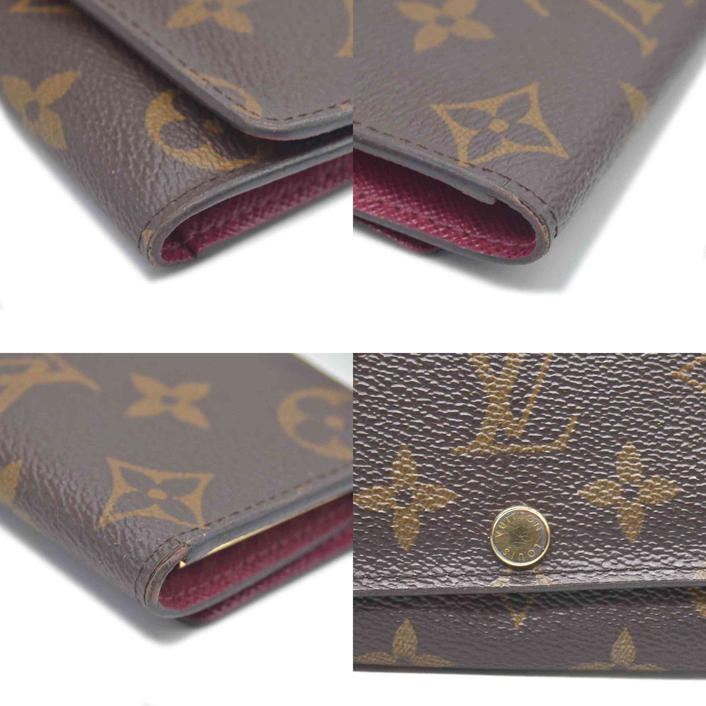 $345 Louis Vuitton Monogram 6 Key Multicles Holder Fuchsia RFID
