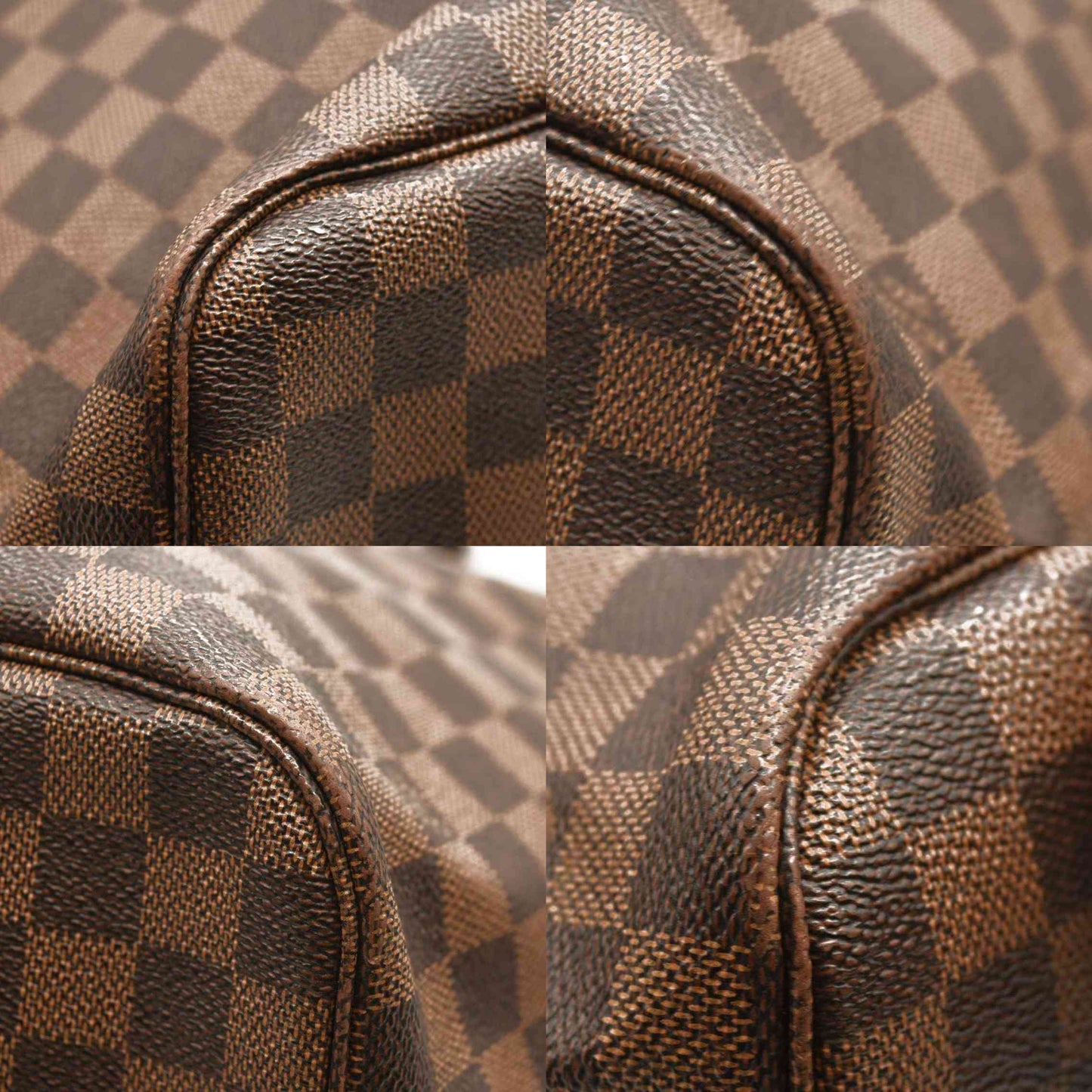 LOUIS VUITTON  Damier Ebene Neo Neverfull MM Rose Ballerine