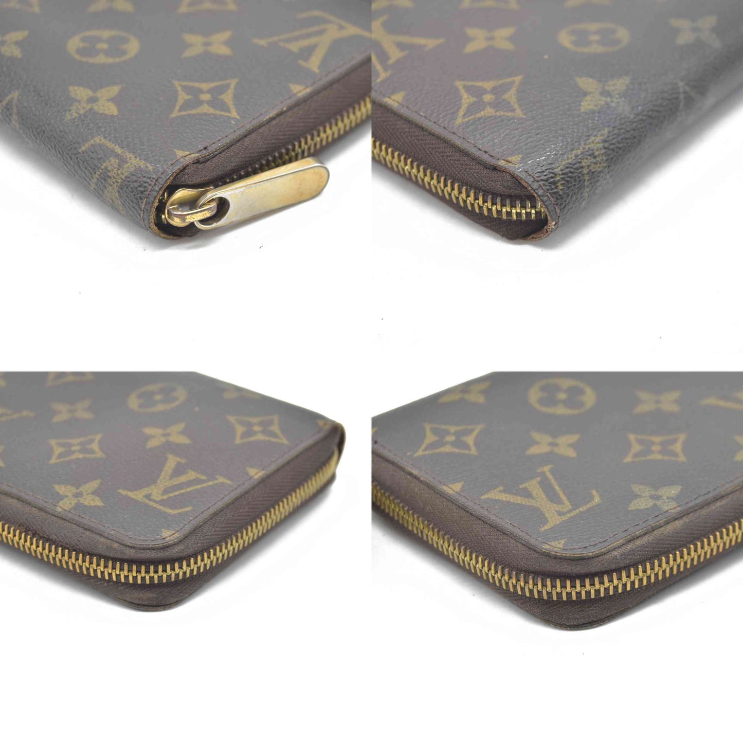 $915 Louis Vuitton 2008 LV Monogram Zippy Wallet CA5028