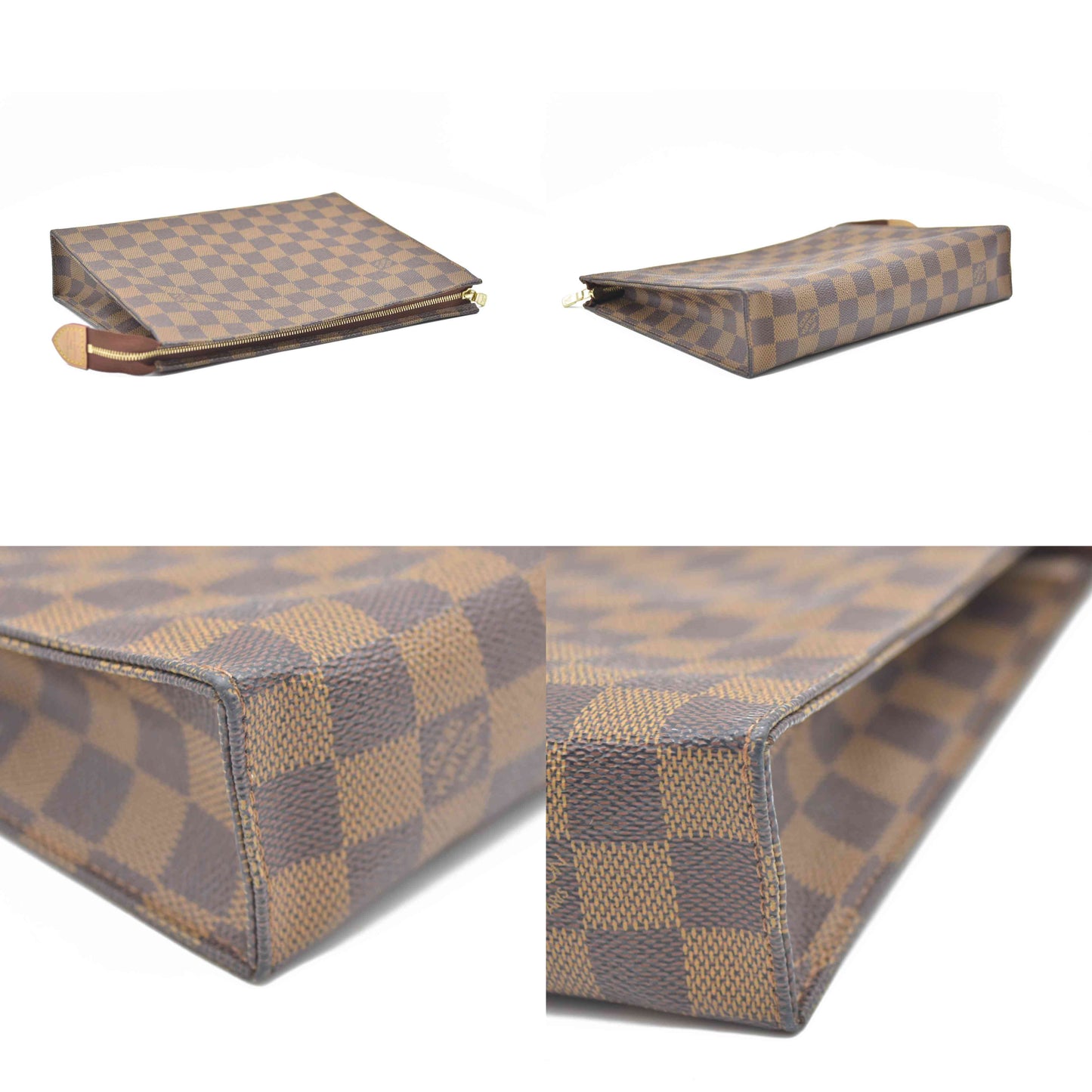 CONSIGNMENT AUCTION $1050 Louis Vuitton  Damier Ebene Toiletry Pouch 26