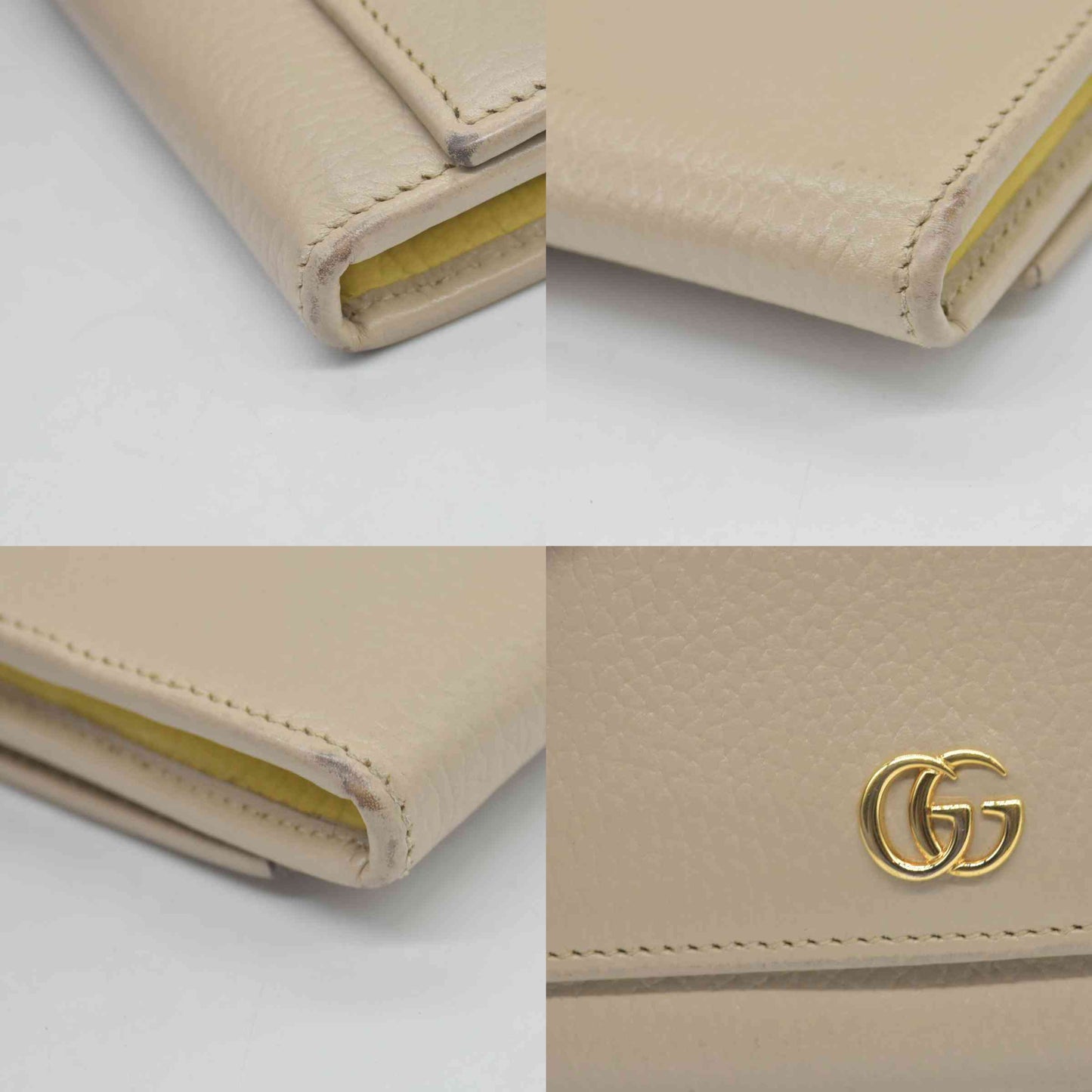 GUCCI GG Marmont Leather Bifold Long Wallet