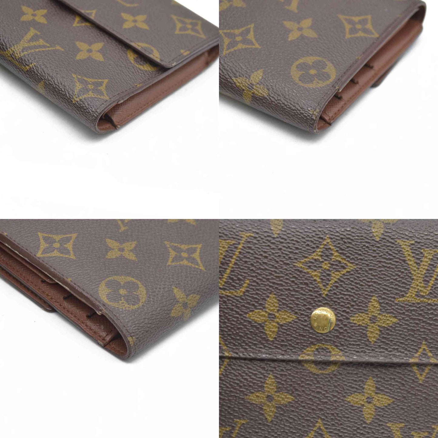 AUCTION $725 Louis Vuitton Monogram Trifold Sarah Wallet