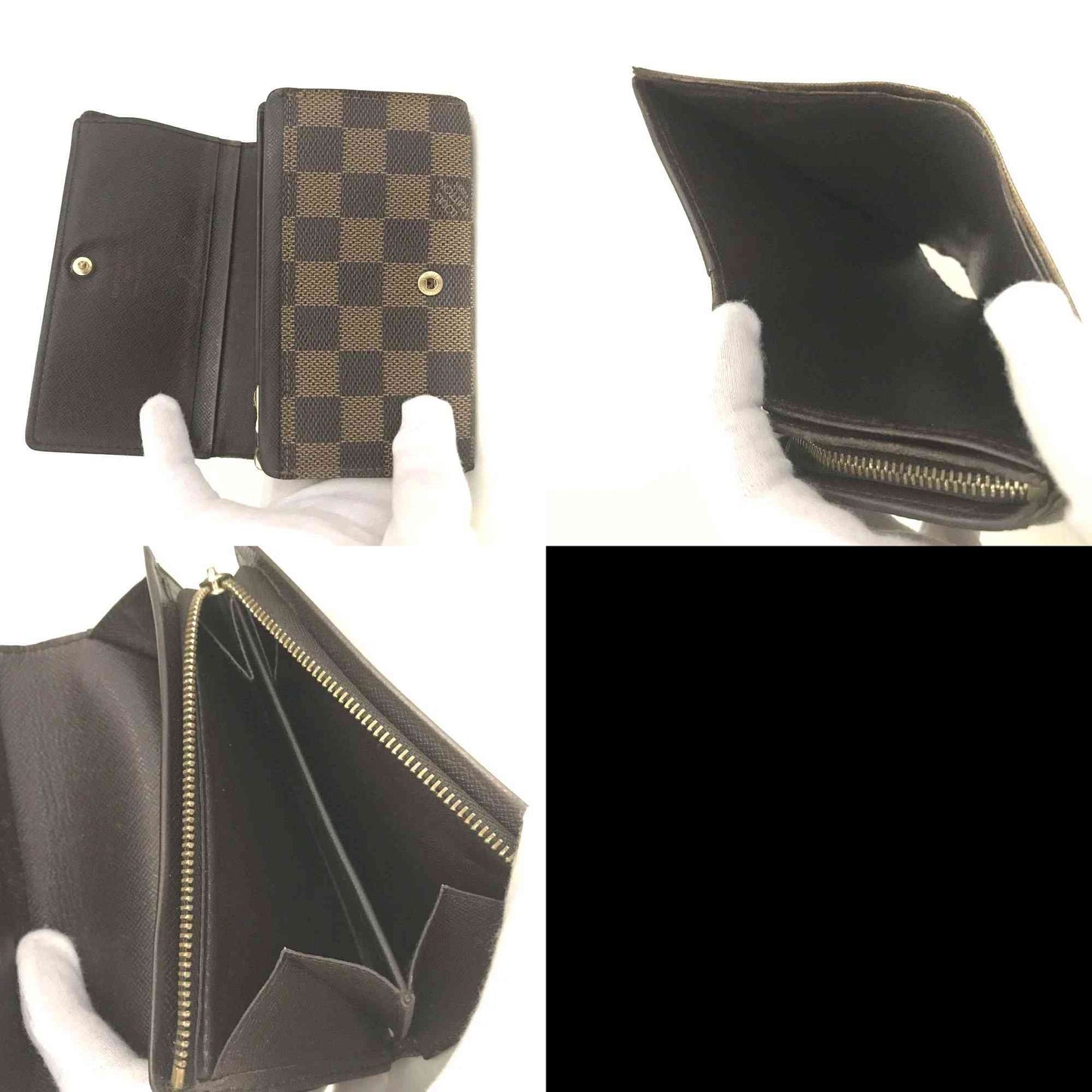 Louis Vuitton Damier Porte Monnaie Billets Tresor Bifold Wallet CA0071