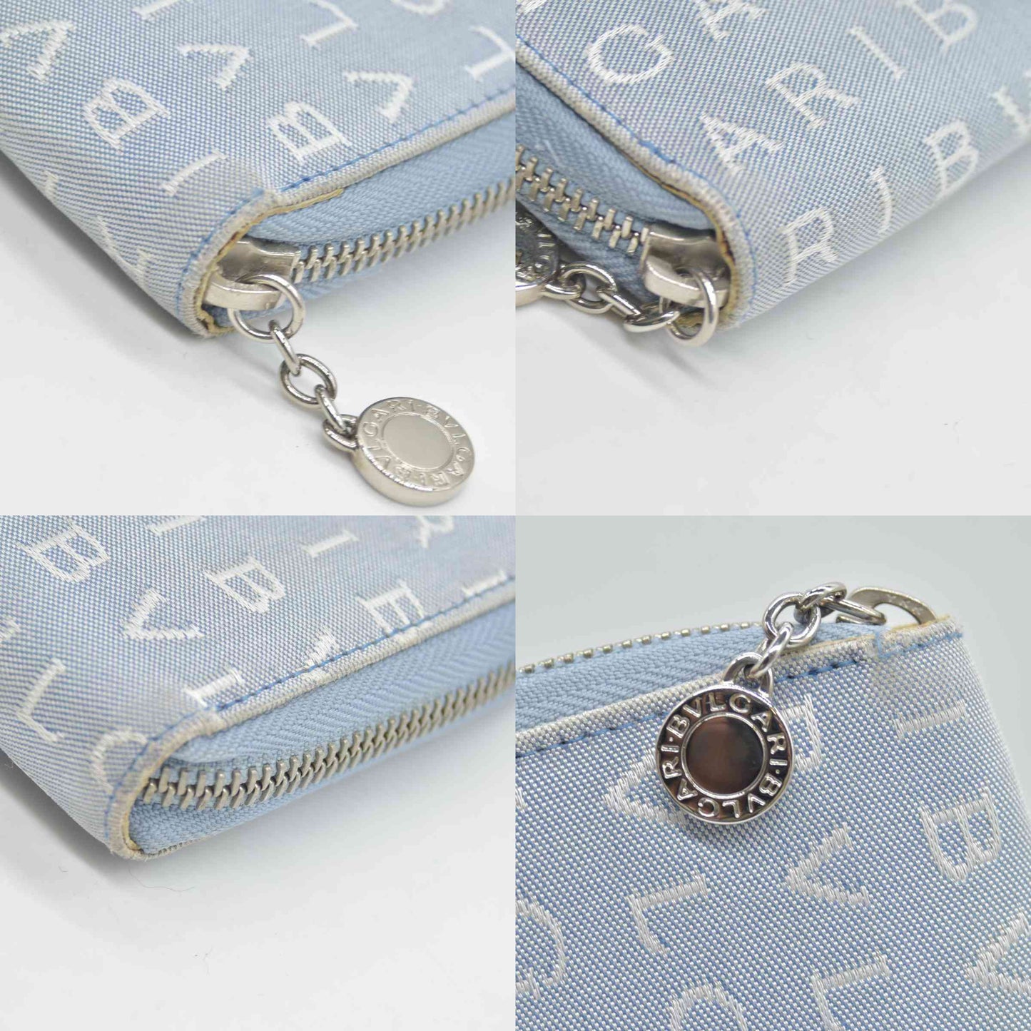 $840 Bvlgari  Canvas Continental Wallet CONSIGNMENT