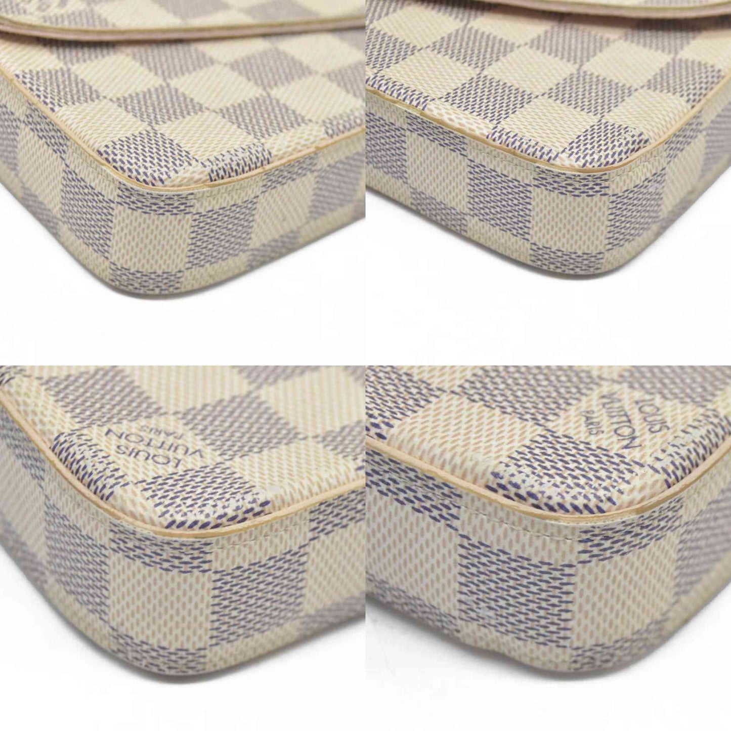$1580 Louis Vuitton Damier Azur Pochette Félicie