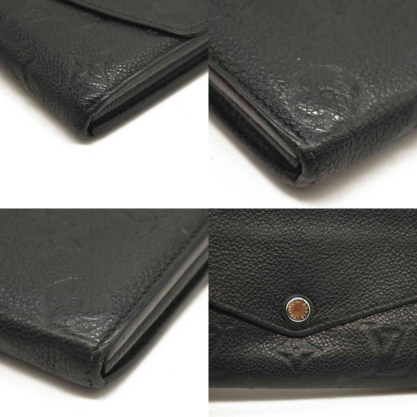 LOUIS VUITTON  Empreinte Sarah Wallet NM Black CA2115