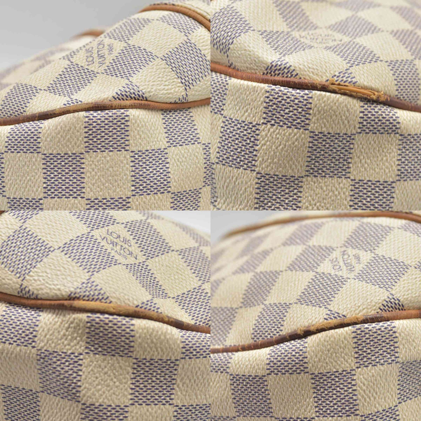 $1800 2009 Louis Vuitton Galliera PM Damier Azur FL1079